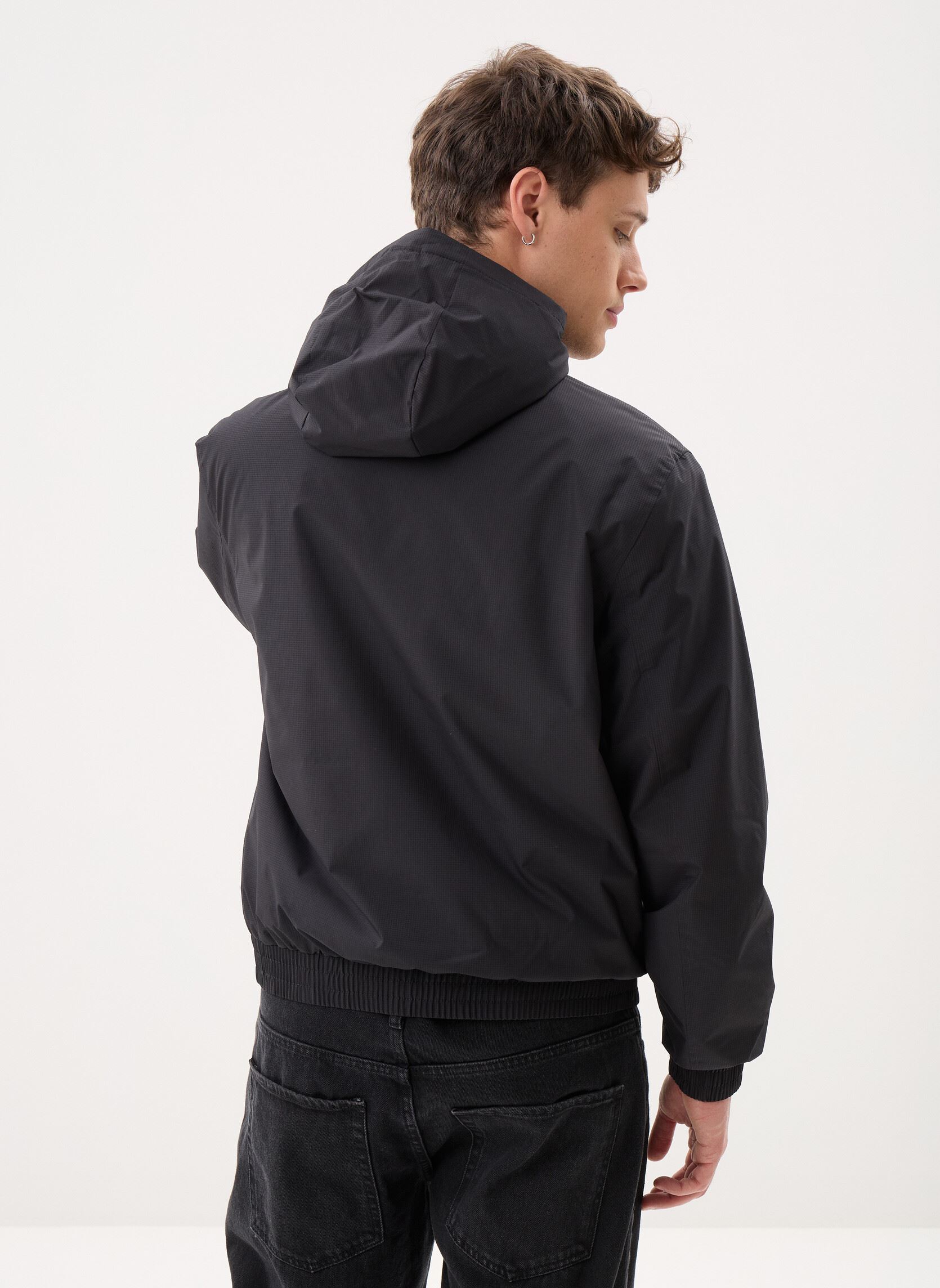 Blousons Ls Hooded Ripstop Harrington Jkt homme noir Calvin Klein Jeans Blousons Ls Hooded Ripstop Harrington Jkt homme noir BLACK