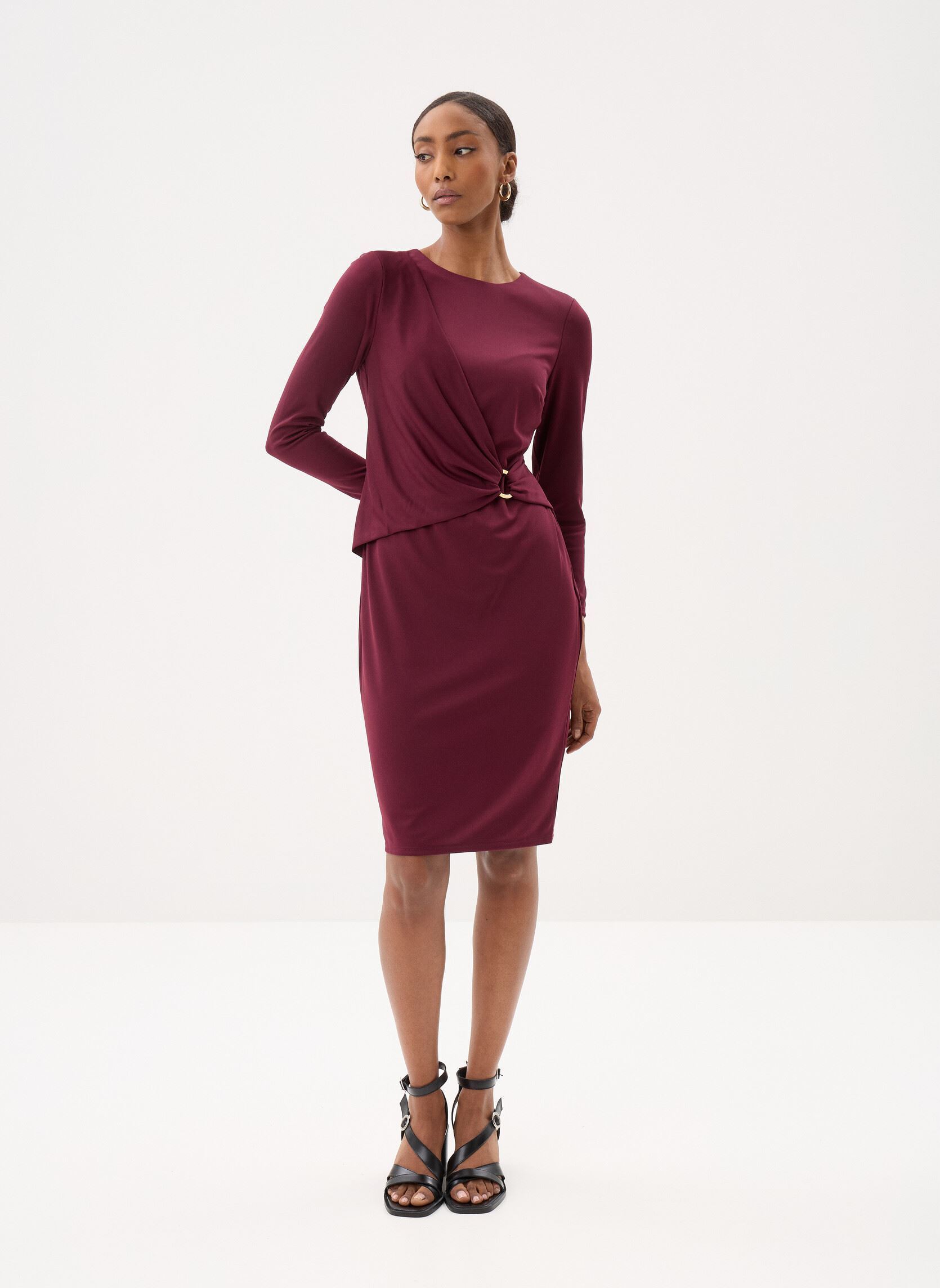 Jurken Fabiana-Long Sleeve-Day Dress dames bordeaux Lauren Ralph Lauren Jurken Fabiana-Long Sleeve-Day Dress dames bordeaux DARK GARNET