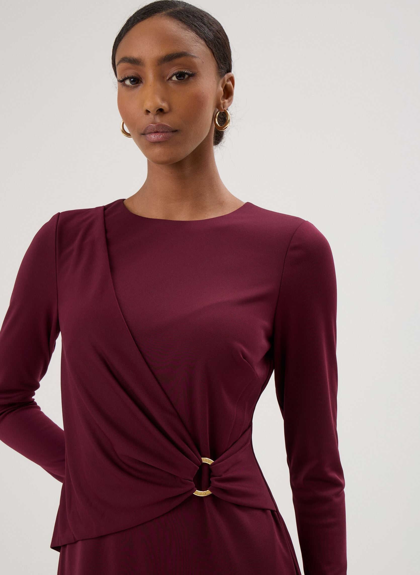 Jurken Fabiana-Long Sleeve-Day Dress dames bordeaux Lauren Ralph Lauren Jurken Fabiana-Long Sleeve-Day Dress dames bordeaux DARK GARNET