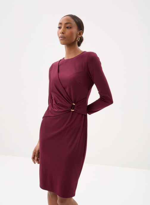 Lauren Ralph Lauren Jurken Fabiana-Long Sleeve-Day Dress dames bordeaux