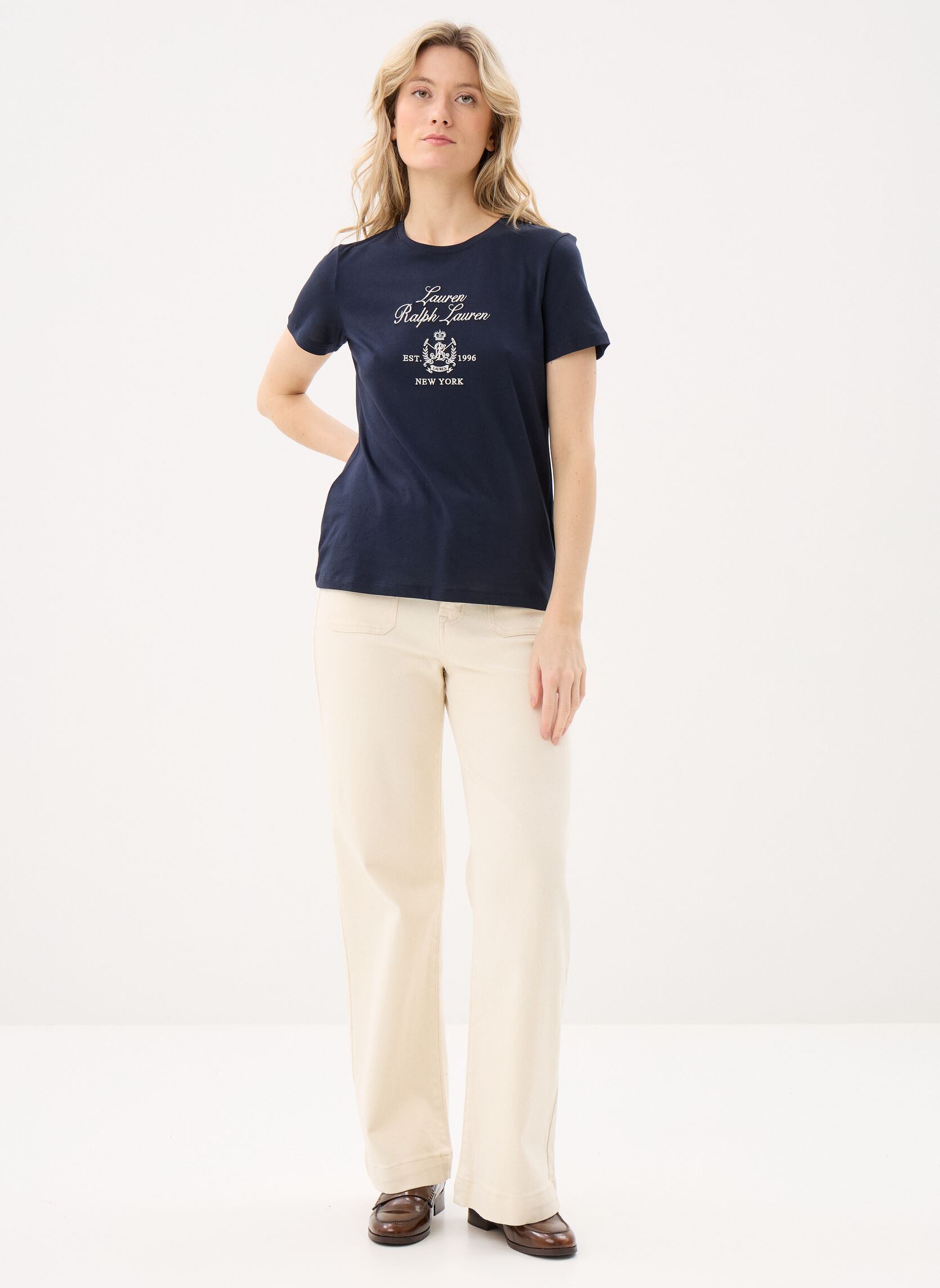 T-shirts met korte mouwen Katlin-Short Sleeve-T-Shirt dames blauw Lauren Ralph Lauren T-shirts met korte mouwen Katlin-Short Sleeve-T-Shirt dames blauw LAUREN NAVY