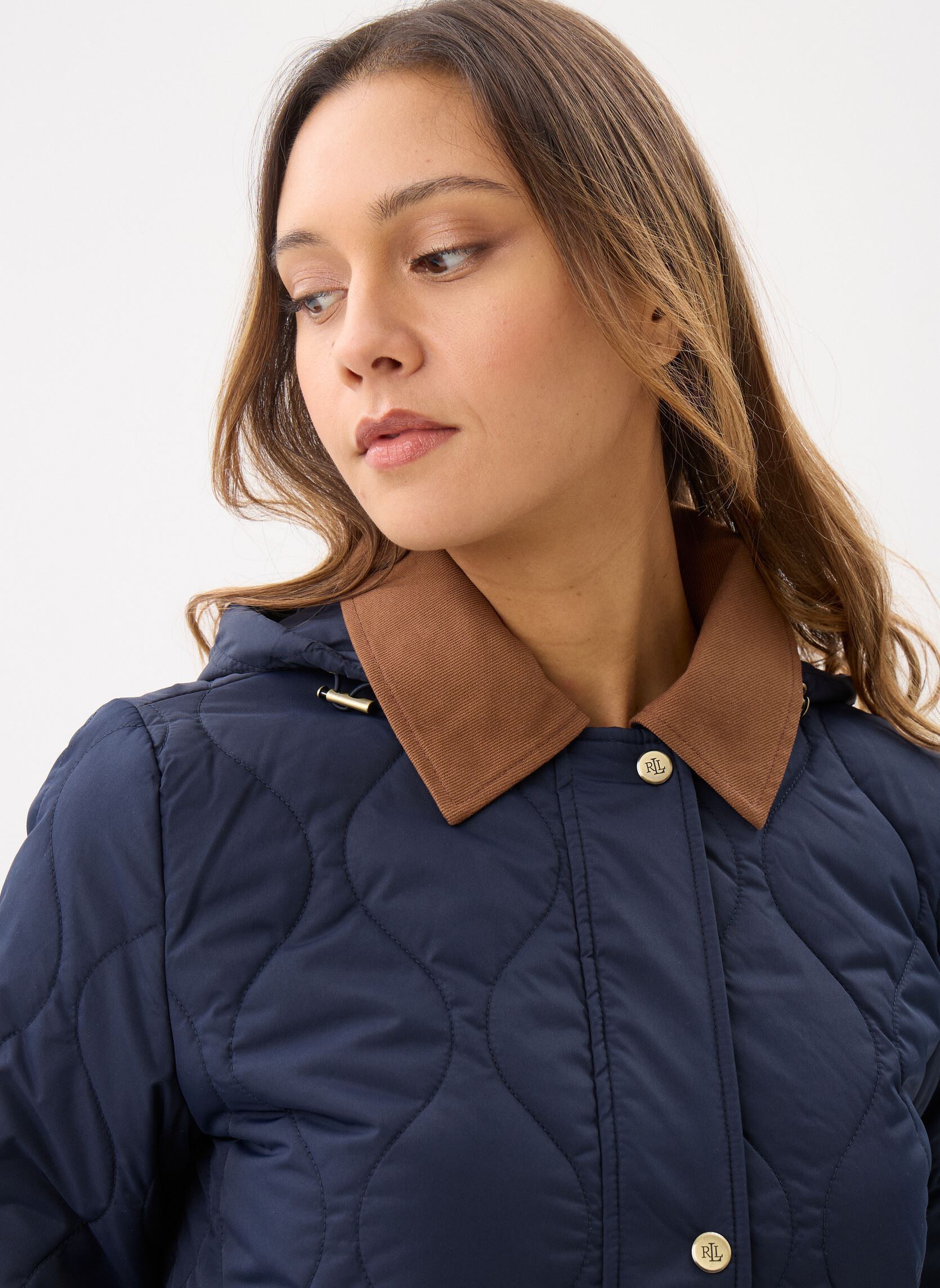 Parkas Onion Ql 3/4-Insulated-Coat femme bleu Lauren Ralph Lauren Parkas Onion Ql 3/4-Insulated-Coat femme bleu DK NAVY