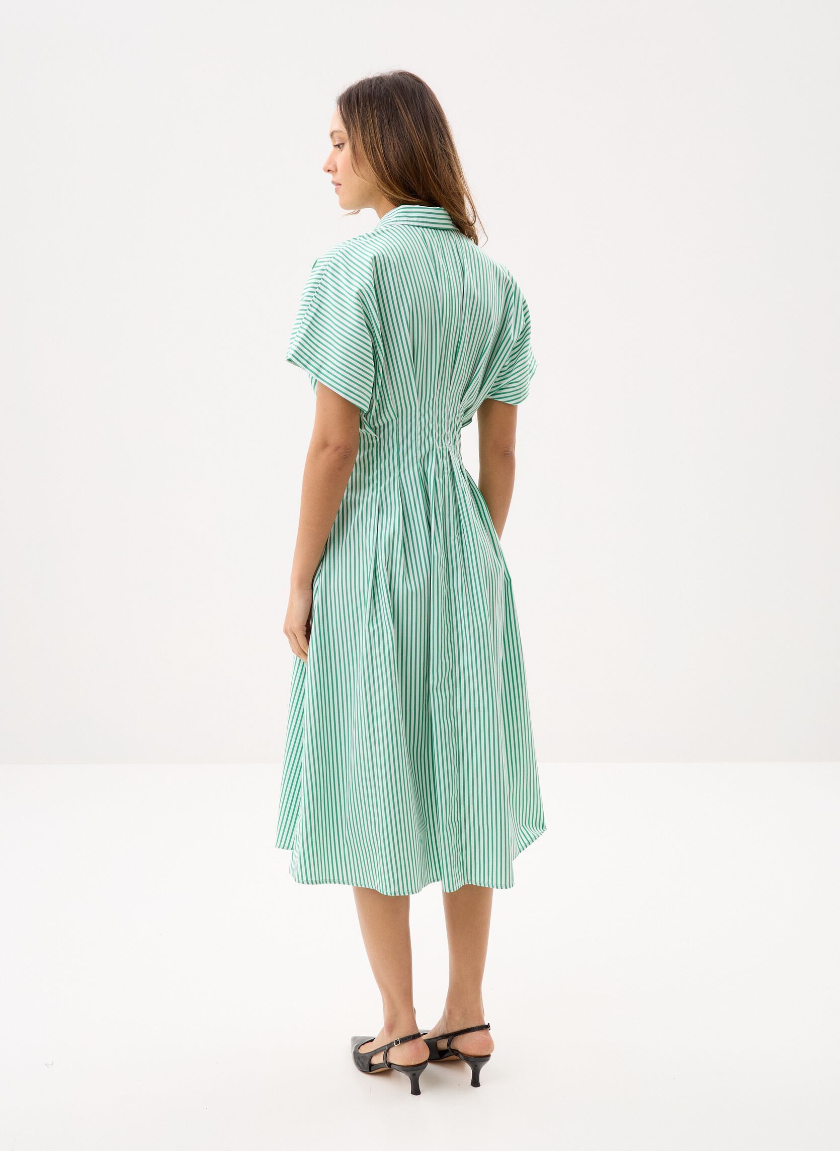Lange jurken Rushanie-Short Sleeve-Day Dress dames groen Lauren Ralph Lauren Lange jurken Rushanie-Short Sleeve-Day Dress dames groen GREEN/WHITE MULTI