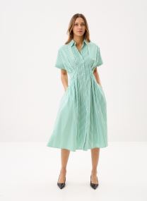 Lange jurken Rushanie-Short Sleeve-Day Dress dames groen