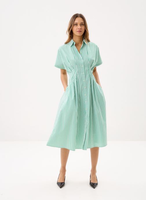 Lauren Ralph Lauren Lange jurken Rushanie-Short Sleeve-Day Dress dames groen