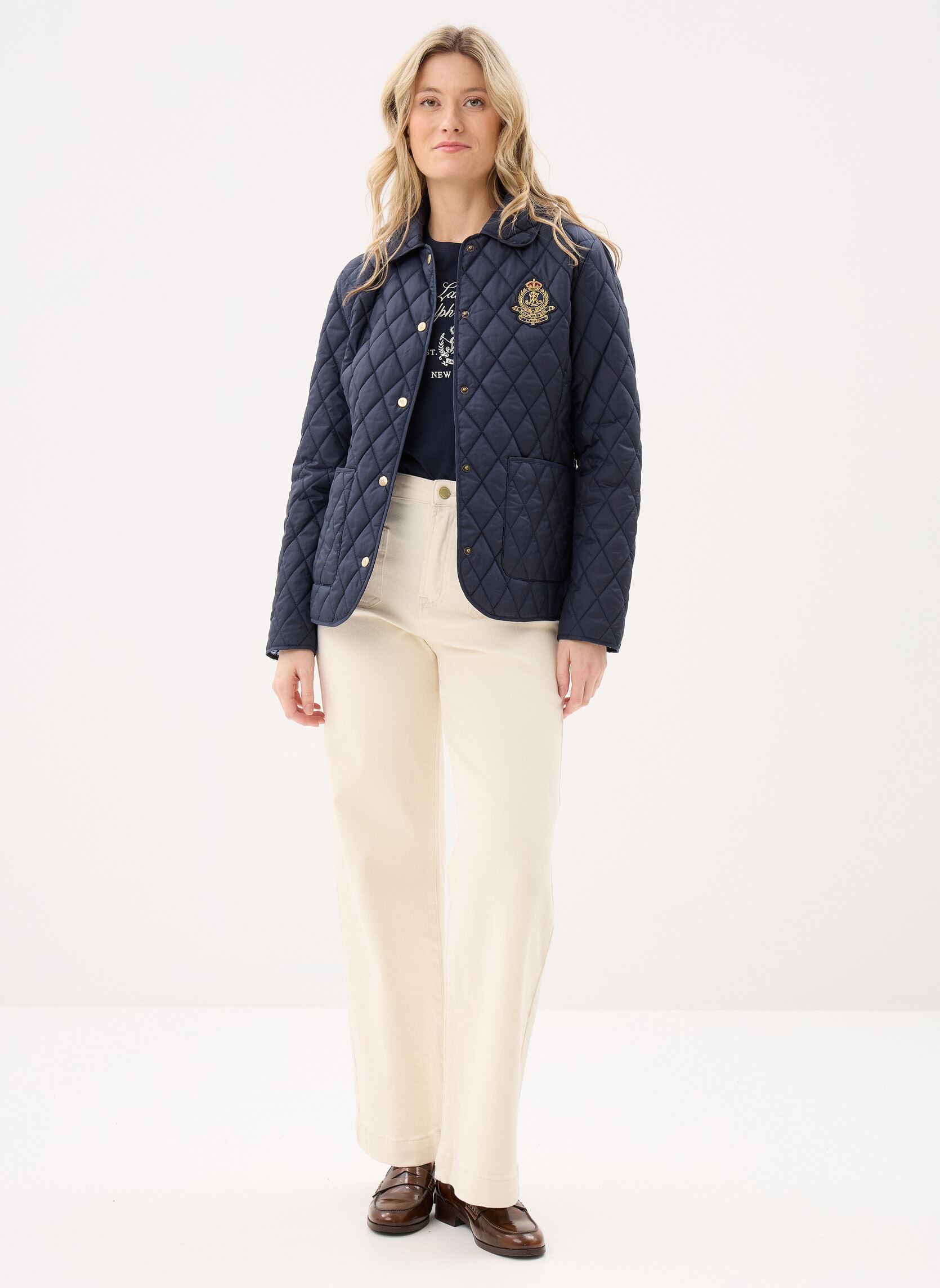 Blousons Sb Qlt W Cr-Insulated-Coat femme bleu Lauren Ralph Lauren Blousons Sb Qlt W Cr-Insulated-Coat femme bleu DK NAVY