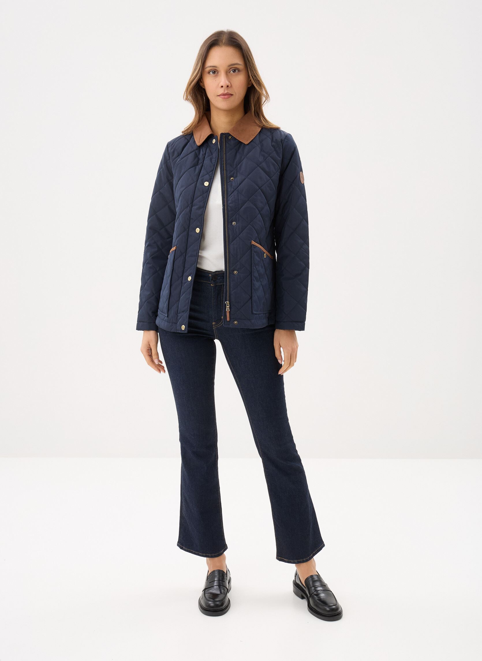 Vestes Sb Quilt-Insulated-Coat femme bleu Lauren Ralph Lauren Vestes Sb Quilt-Insulated-Coat femme bleu DK NAVY