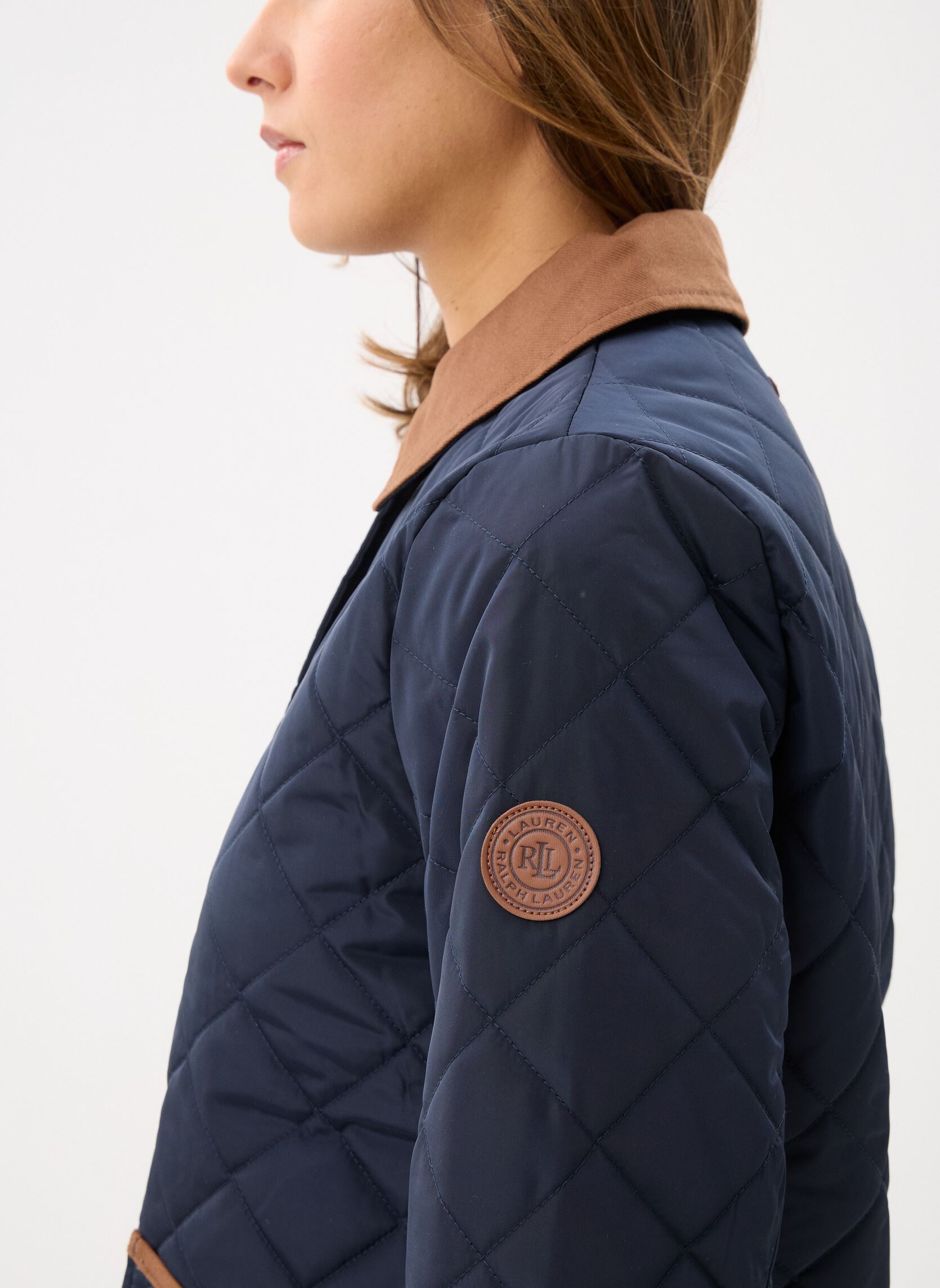 Vestes Sb Quilt-Insulated-Coat femme bleu Lauren Ralph Lauren Vestes Sb Quilt-Insulated-Coat femme bleu DK NAVY