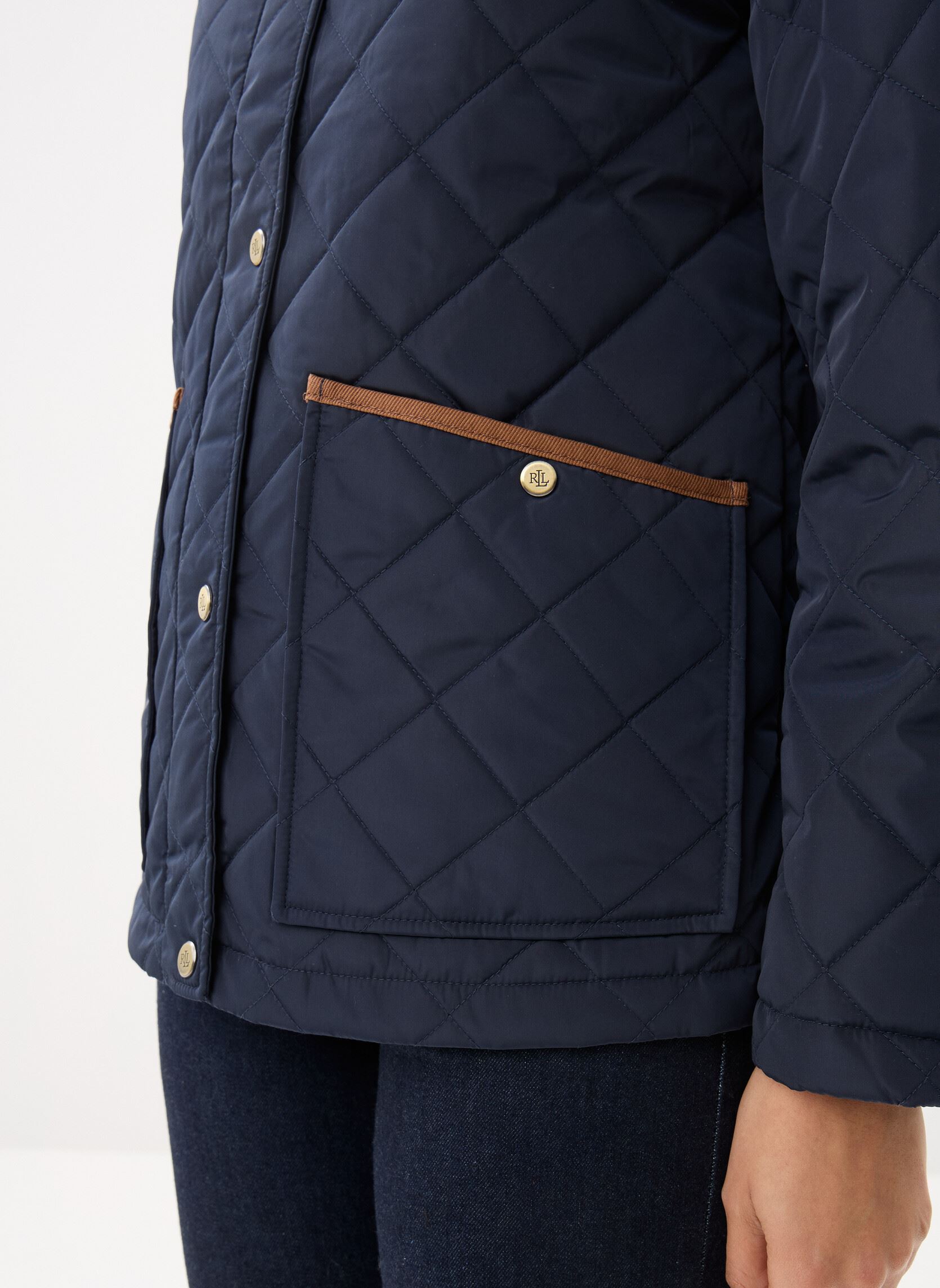 Vestes Sb Quilt-Insulated-Coat femme bleu Lauren Ralph Lauren Vestes Sb Quilt-Insulated-Coat femme bleu DK NAVY