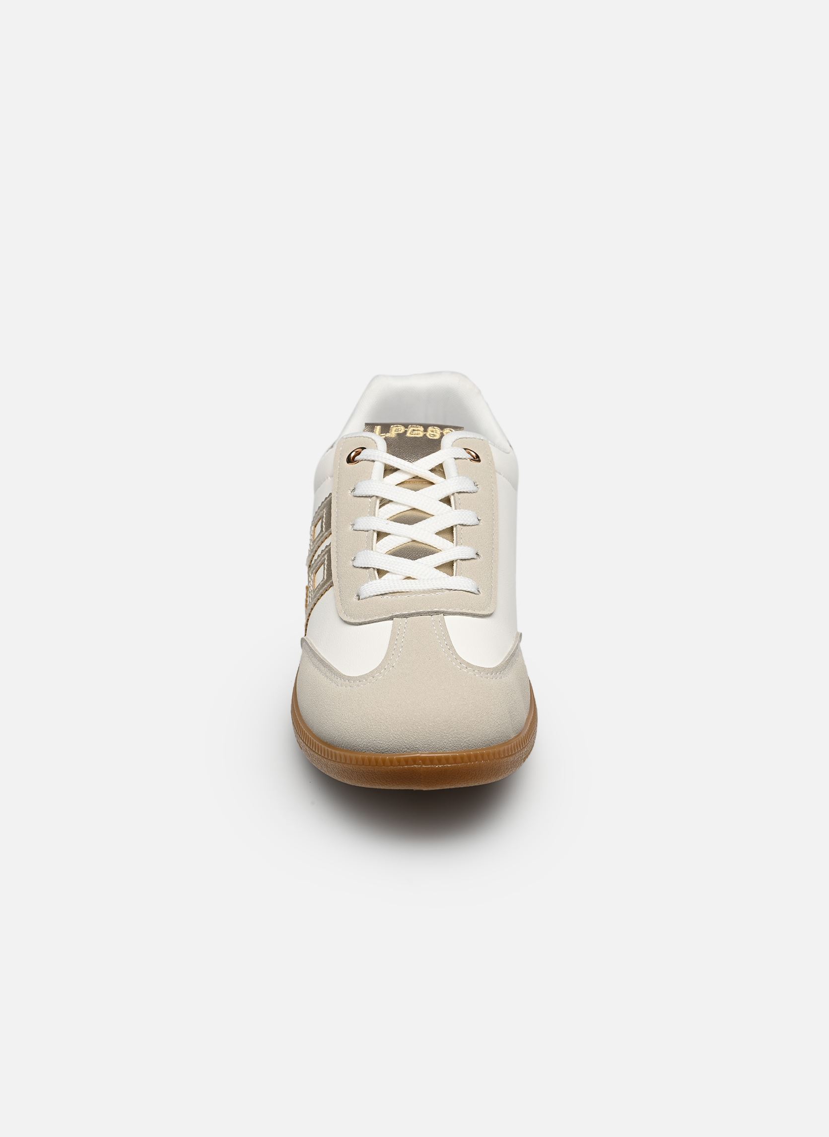 Baskets C01K093 femme beige LPB -LES PETITES BOMBES Baskets C01K093 femme beige BLANC / DORE