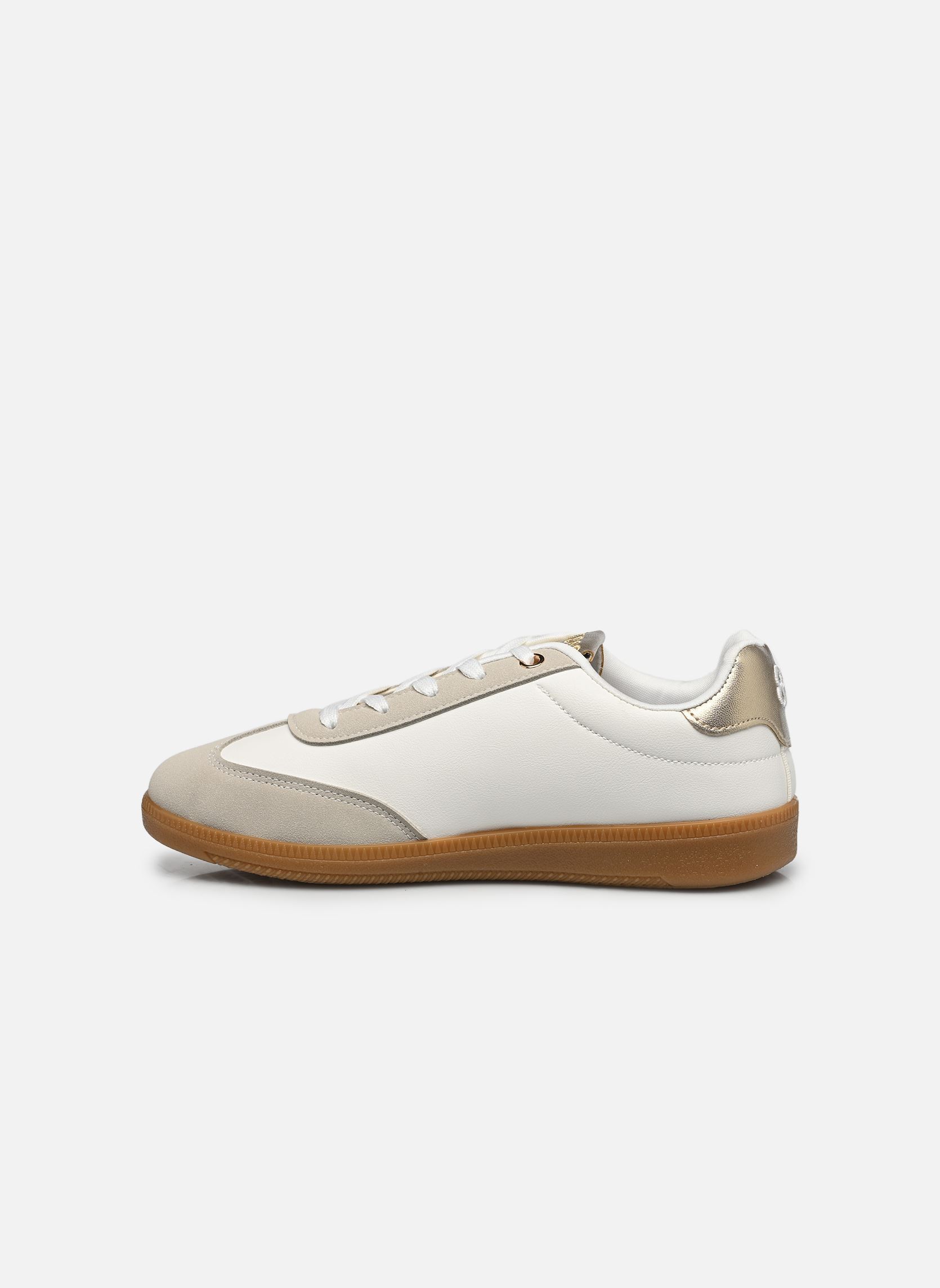 Baskets C01K093 femme beige LPB -LES PETITES BOMBES Baskets C01K093 femme beige BLANC / DORE