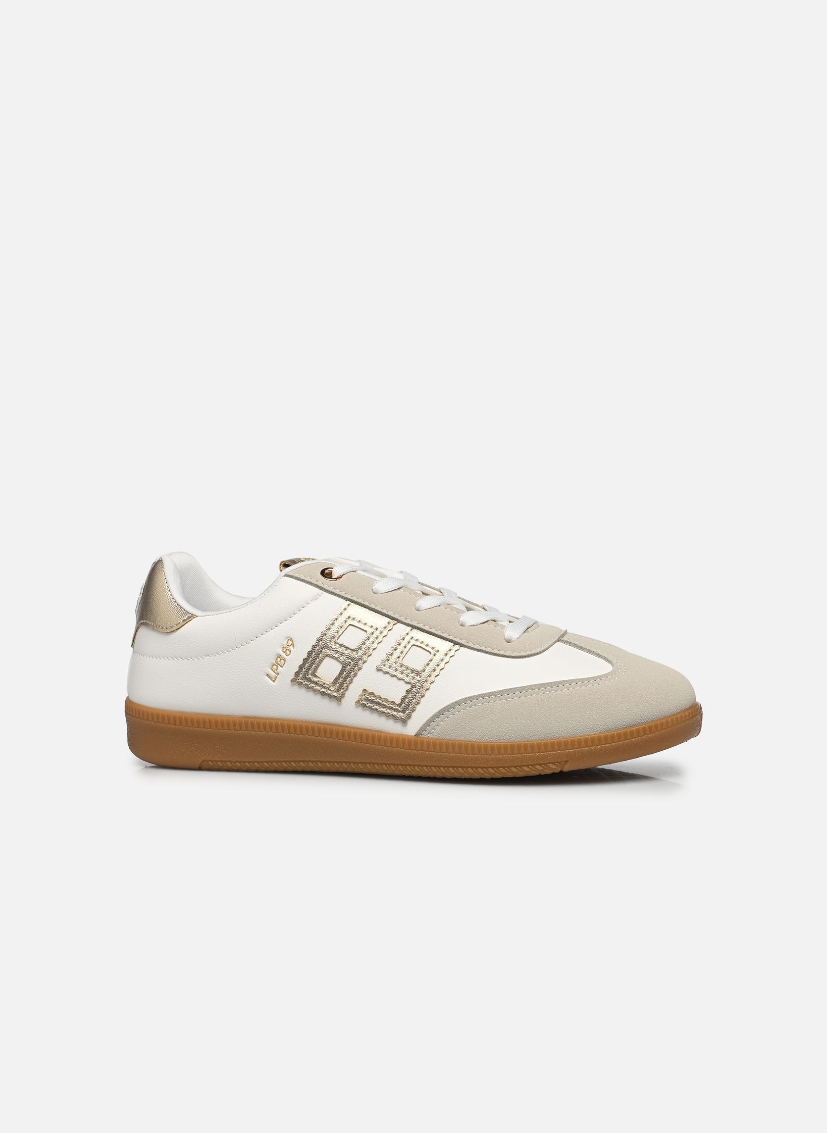 Baskets C01K093 femme beige LPB -LES PETITES BOMBES Baskets C01K093 femme beige BLANC / DORE