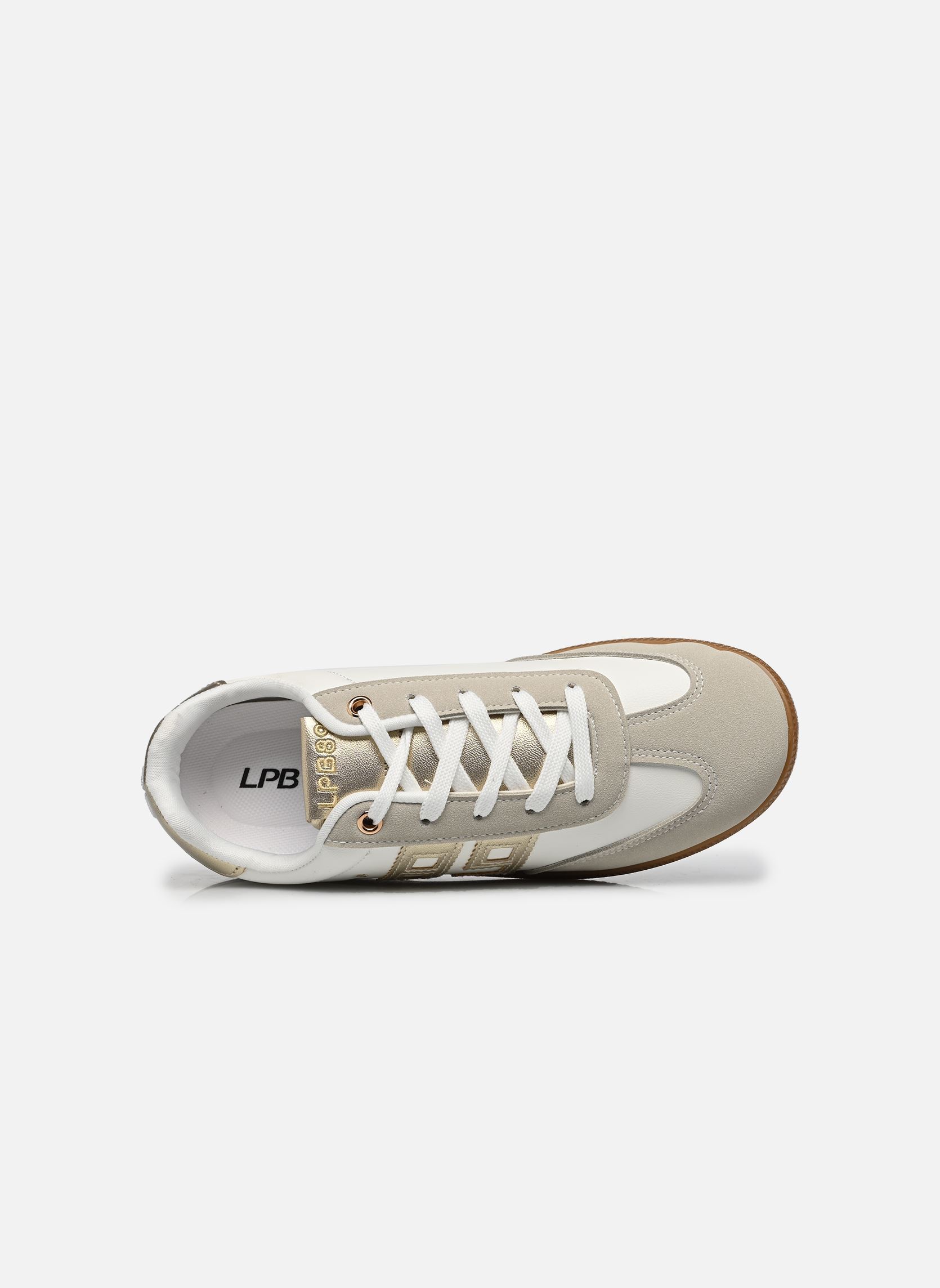 Baskets C01K093 femme beige LPB -LES PETITES BOMBES Baskets C01K093 femme beige BLANC / DORE