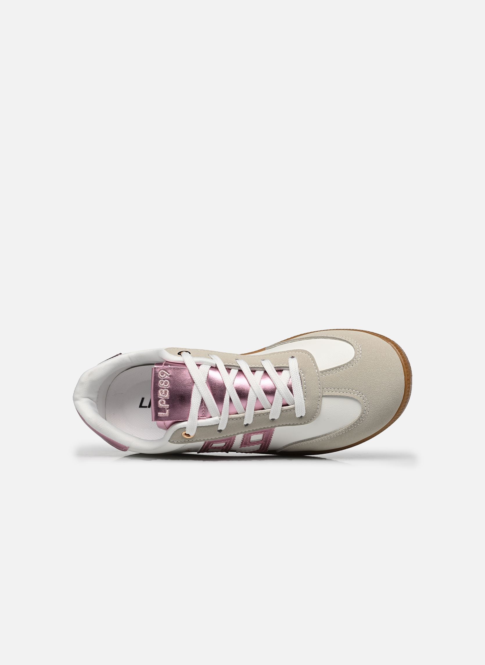 Baskets C01K093 femme multicolore LPB -LES PETITES BOMBES Baskets C01K093 femme multicolore BLANC / ROSE METAL