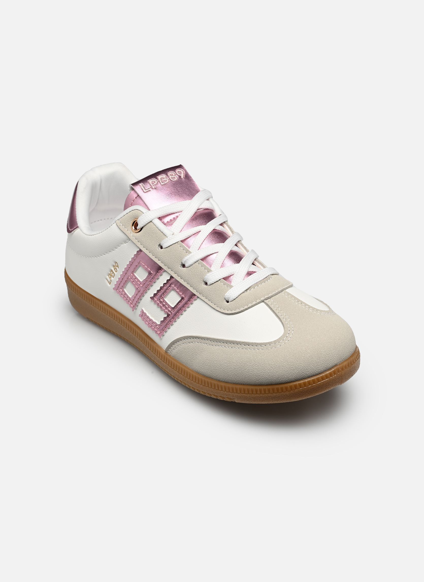 Baskets C01K093 femme multicolore LPB -LES PETITES BOMBES Baskets C01K093 femme multicolore BLANC / ROSE METAL
