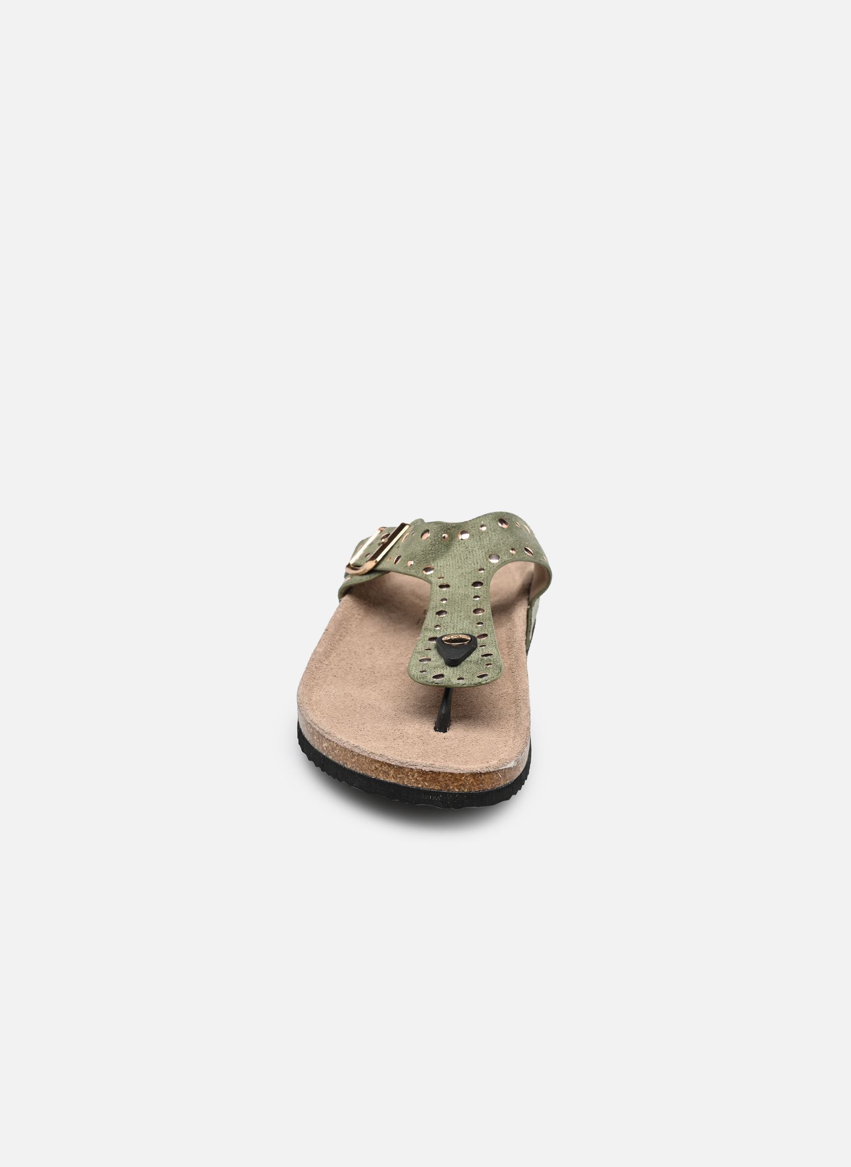 Sandales C26O047 femme vert LPB -LES PETITES BOMBES Sandales C26O047 femme vert KAKI SUEDINE