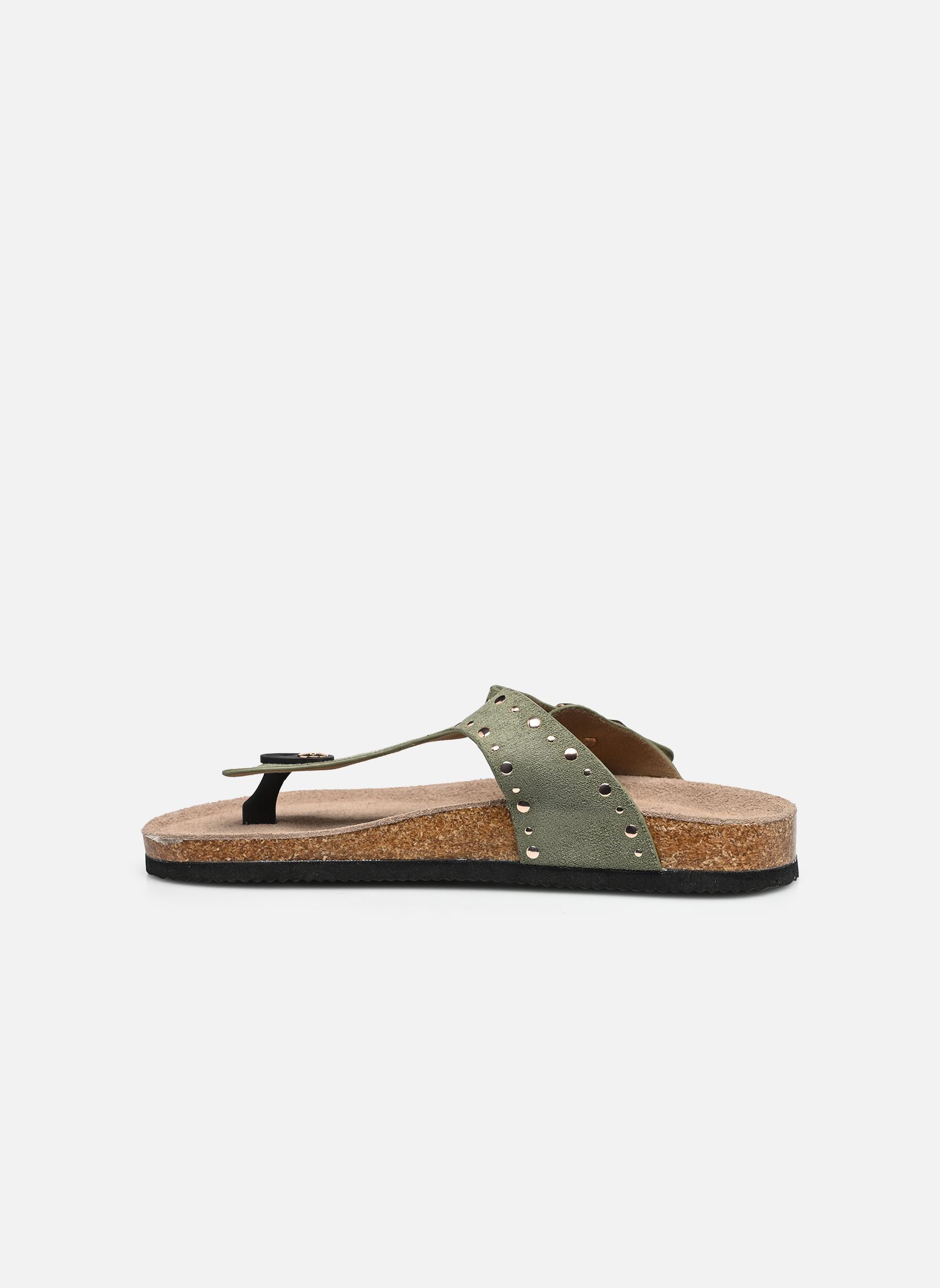 Sandales C26O047 femme vert LPB -LES PETITES BOMBES Sandales C26O047 femme vert KAKI SUEDINE