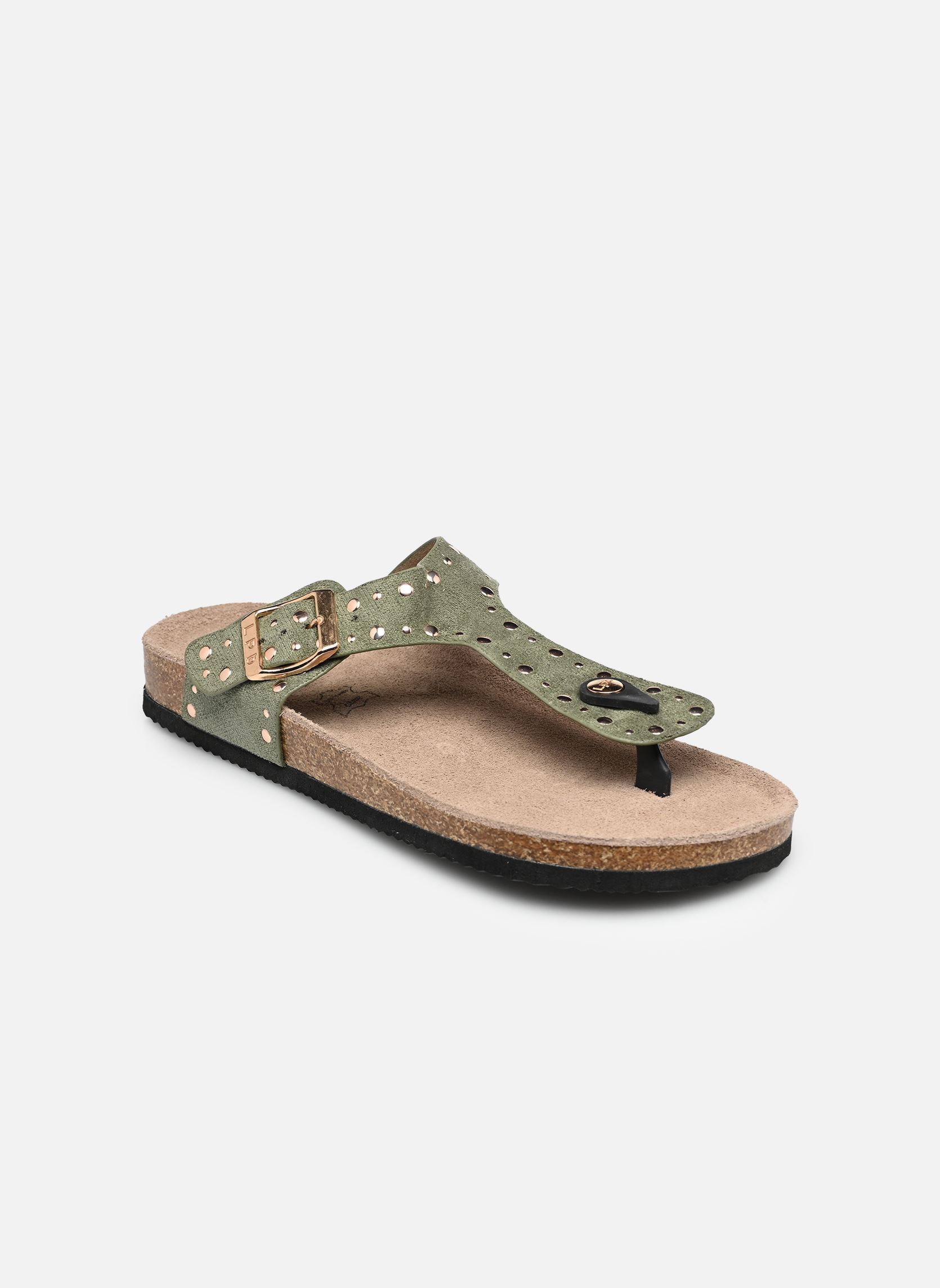 Sandales C26O047 femme vert LPB -LES PETITES BOMBES Sandales C26O047 femme vert KAKI SUEDINE