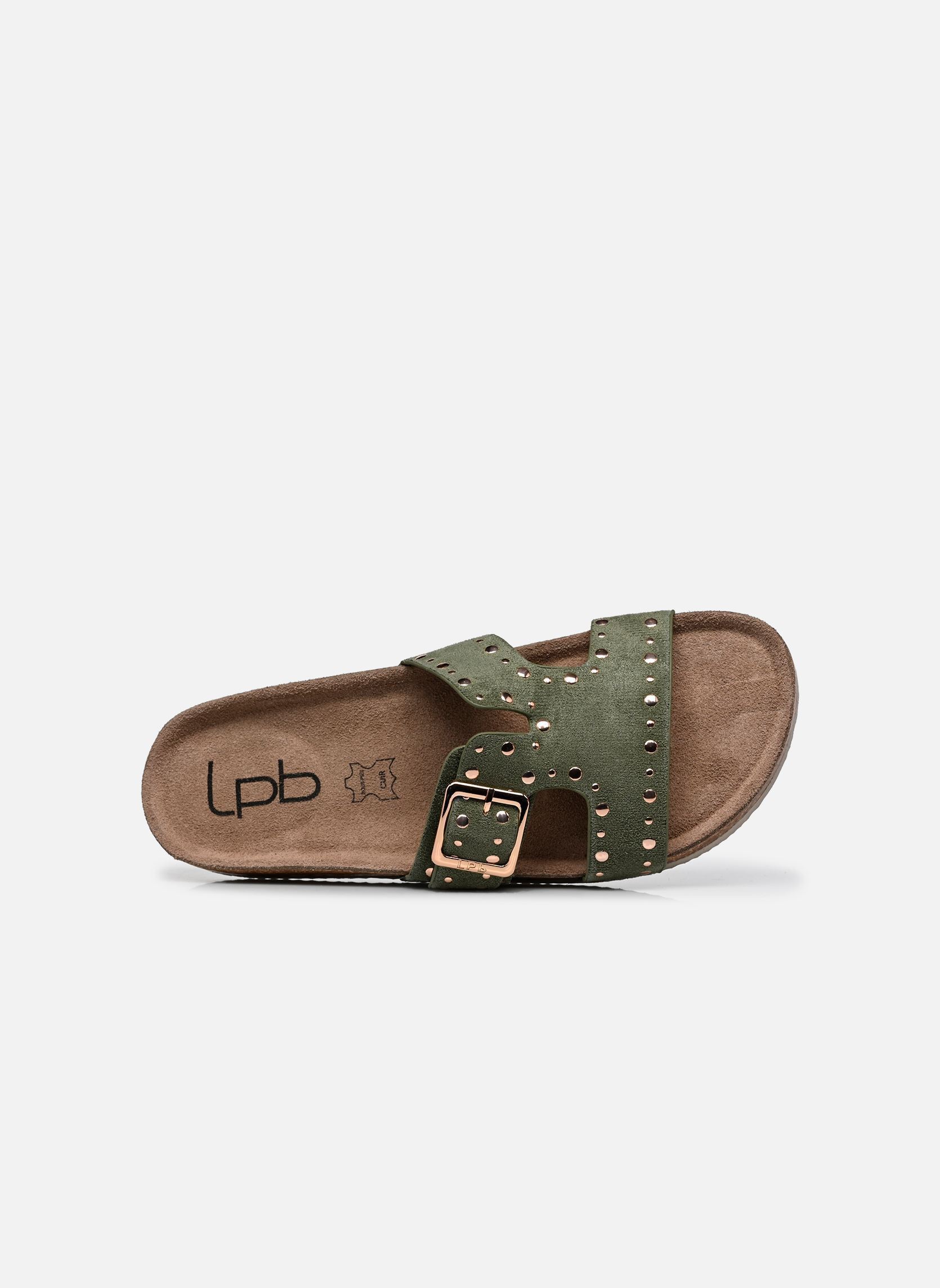 Pantoletten C26U137 damen grün LPB -LES PETITES BOMBES Pantoletten C26U137 damen grün KAKI SUEDINE