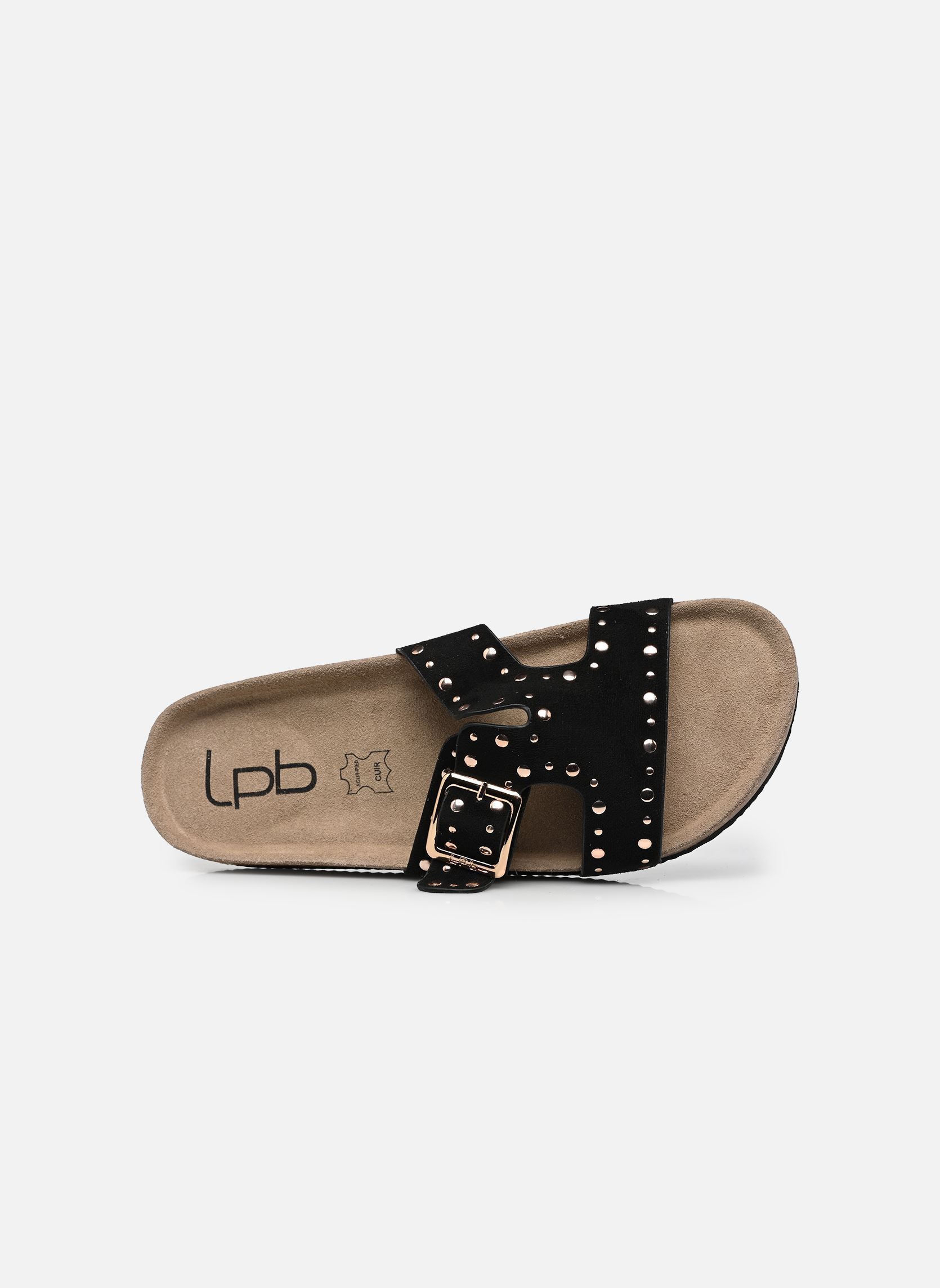 Pantoletten C26U137 damen schwarz LPB -LES PETITES BOMBES Pantoletten C26U137 damen schwarz NOIR SUEDINE
