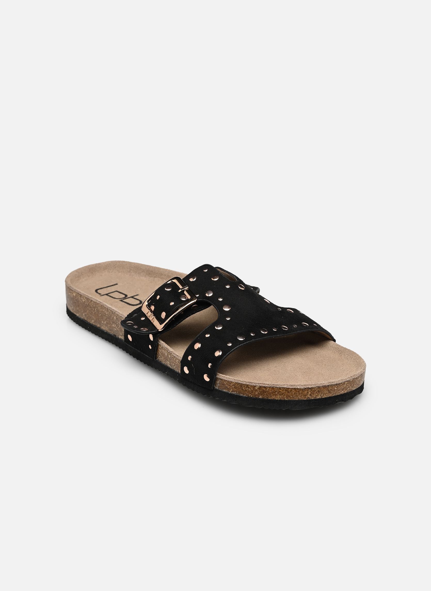 Pantoletten C26U137 damen schwarz LPB -LES PETITES BOMBES Pantoletten C26U137 damen schwarz NOIR SUEDINE