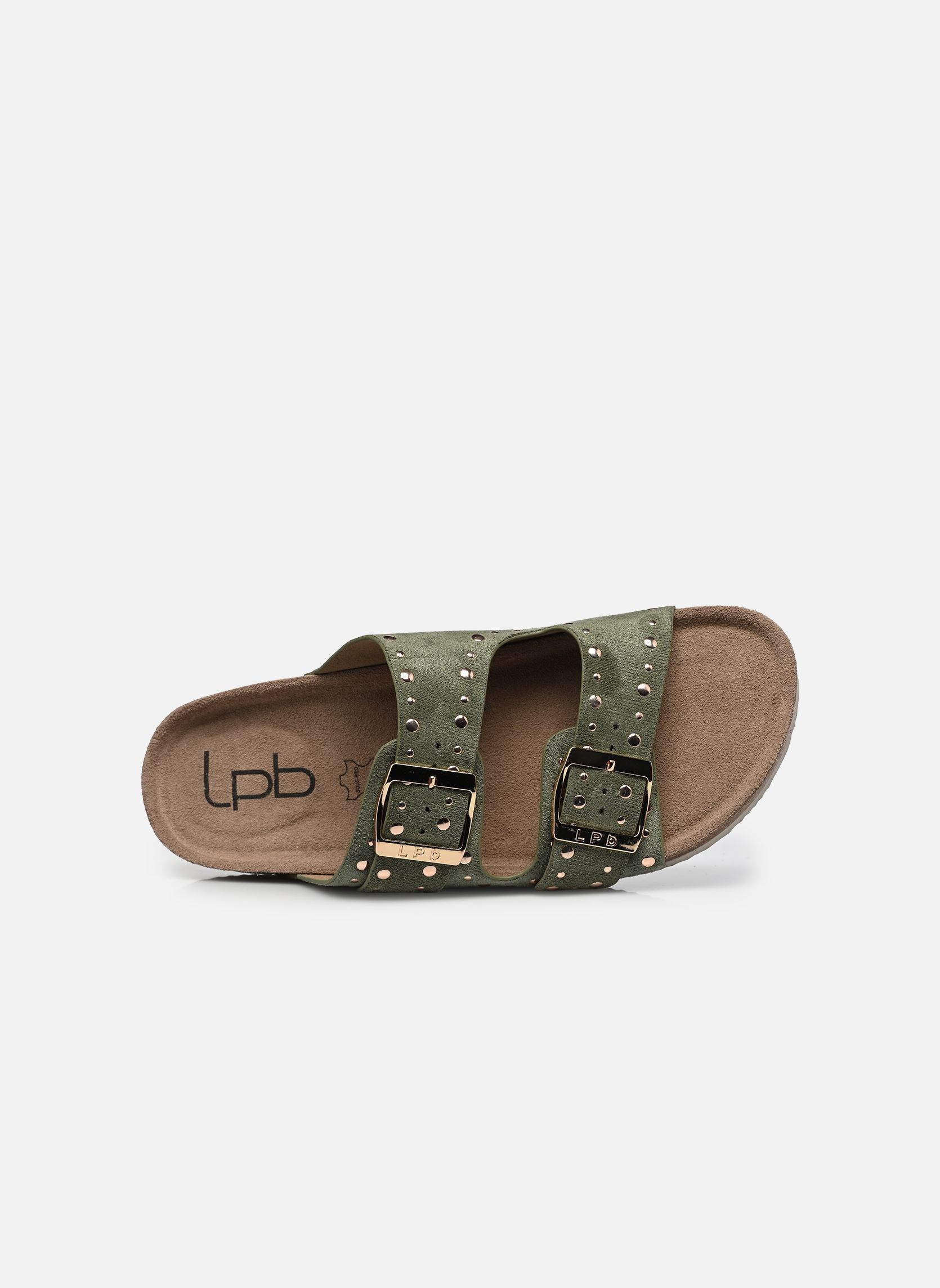 Pantoletten C26U141 damen grün LPB -LES PETITES BOMBES Pantoletten C26U141 damen grün KAKI SUEDINE