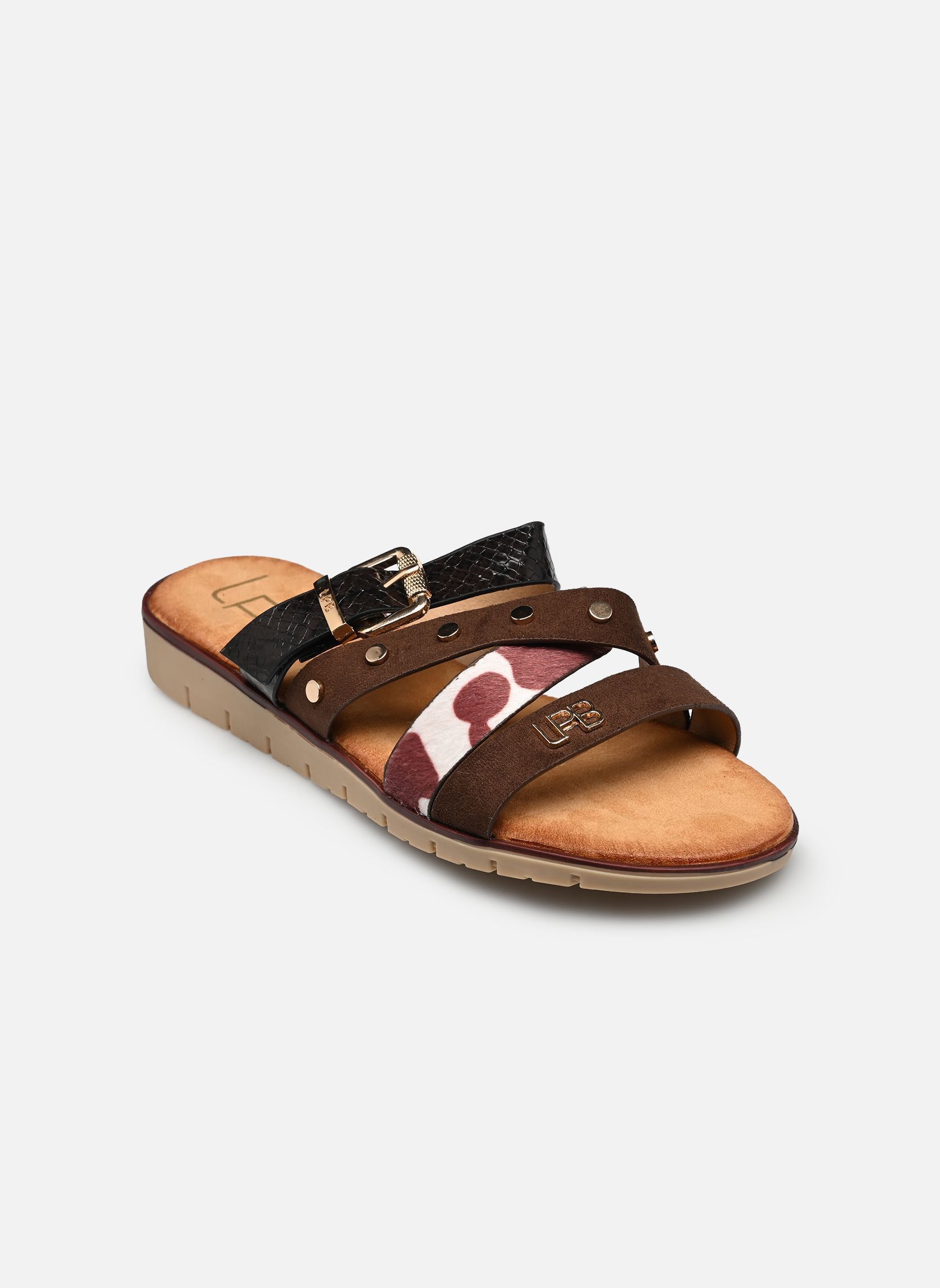 Mules C26U129 femme marron LPB -LES PETITES BOMBES Mules C26U129 femme marron Choco