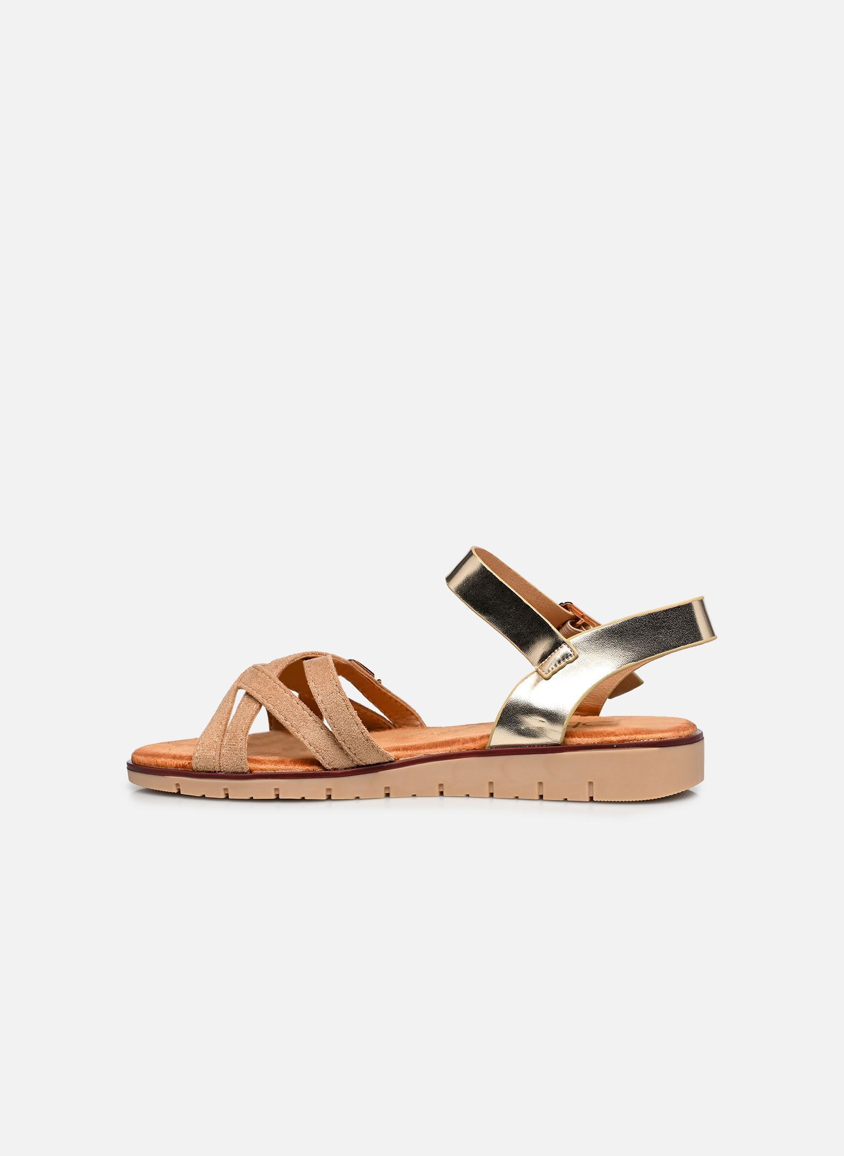 Sandalen C02A161 damen gold und bronze LPB -LES PETITES BOMBES Sandalen C02A161 damen gold und bronze DORE / BEIGE