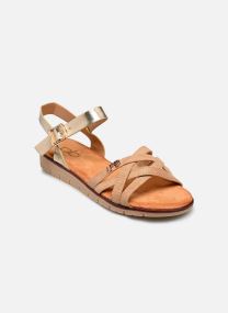 Sandalen C02A161 damen gold und bronze