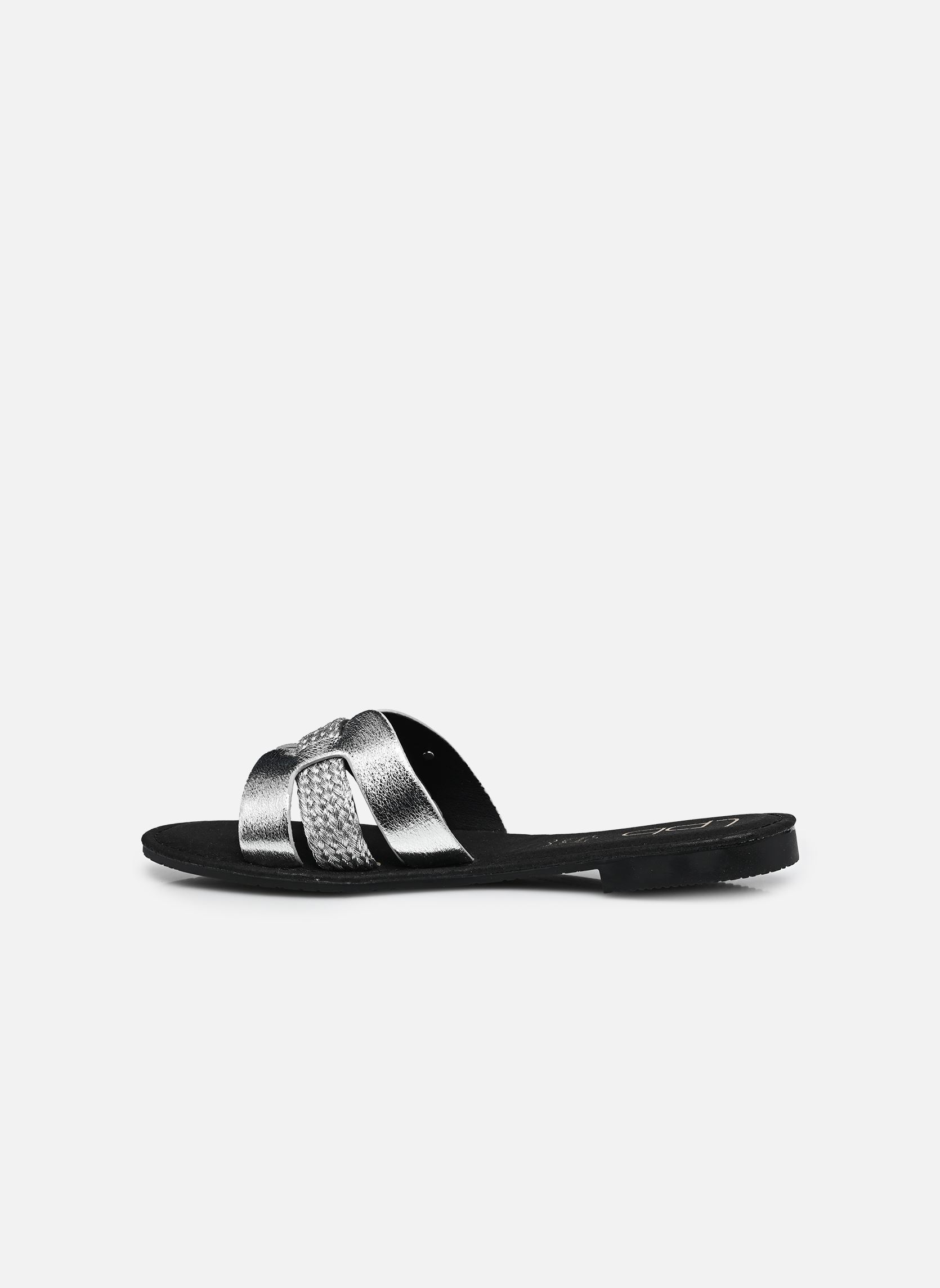 Pantoletten C02U136 damen silber LPB -LES PETITES BOMBES Pantoletten C02U136 damen silber Argent Metal