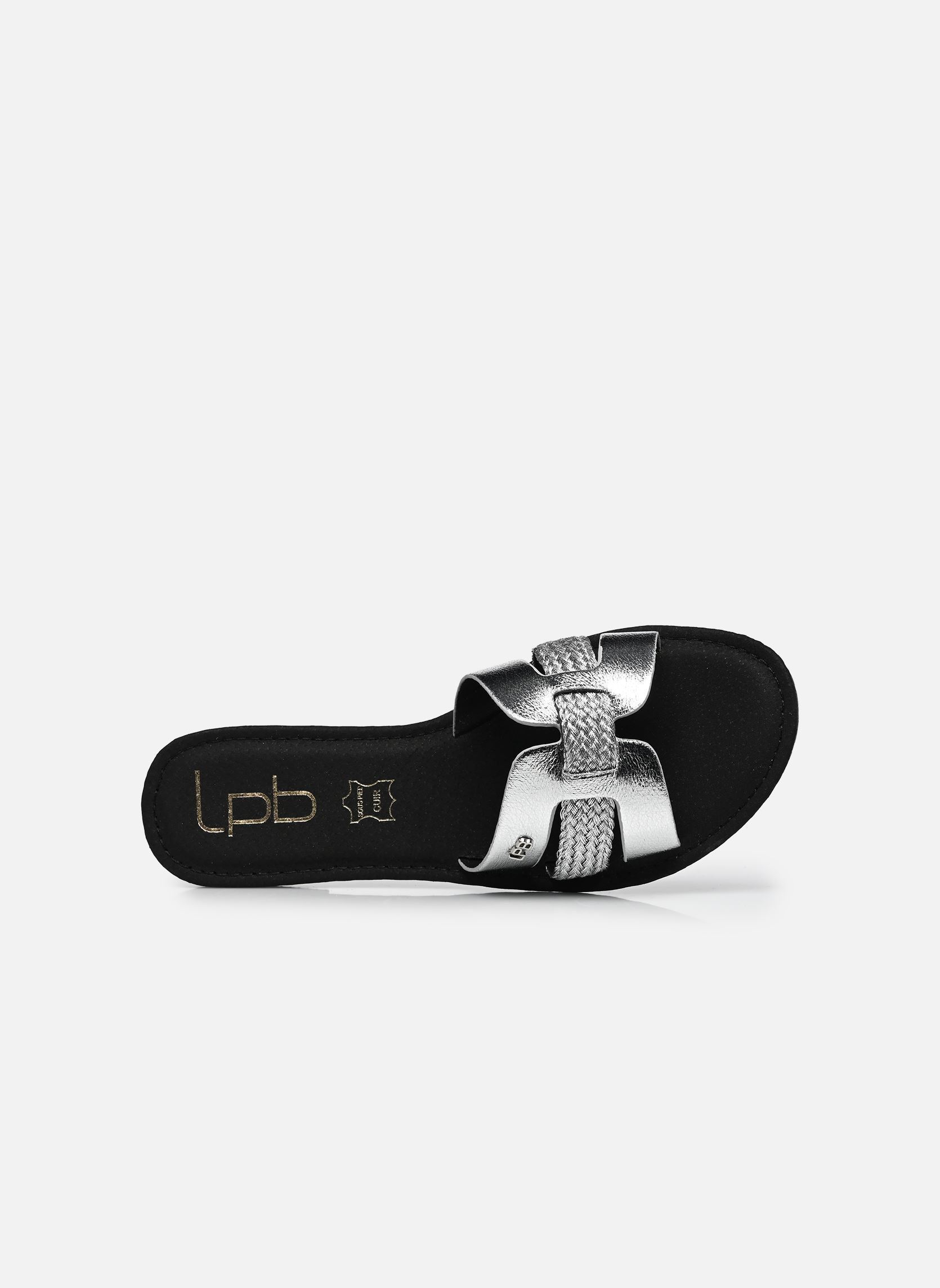 Pantoletten C02U136 damen silber LPB -LES PETITES BOMBES Pantoletten C02U136 damen silber Argent Metal