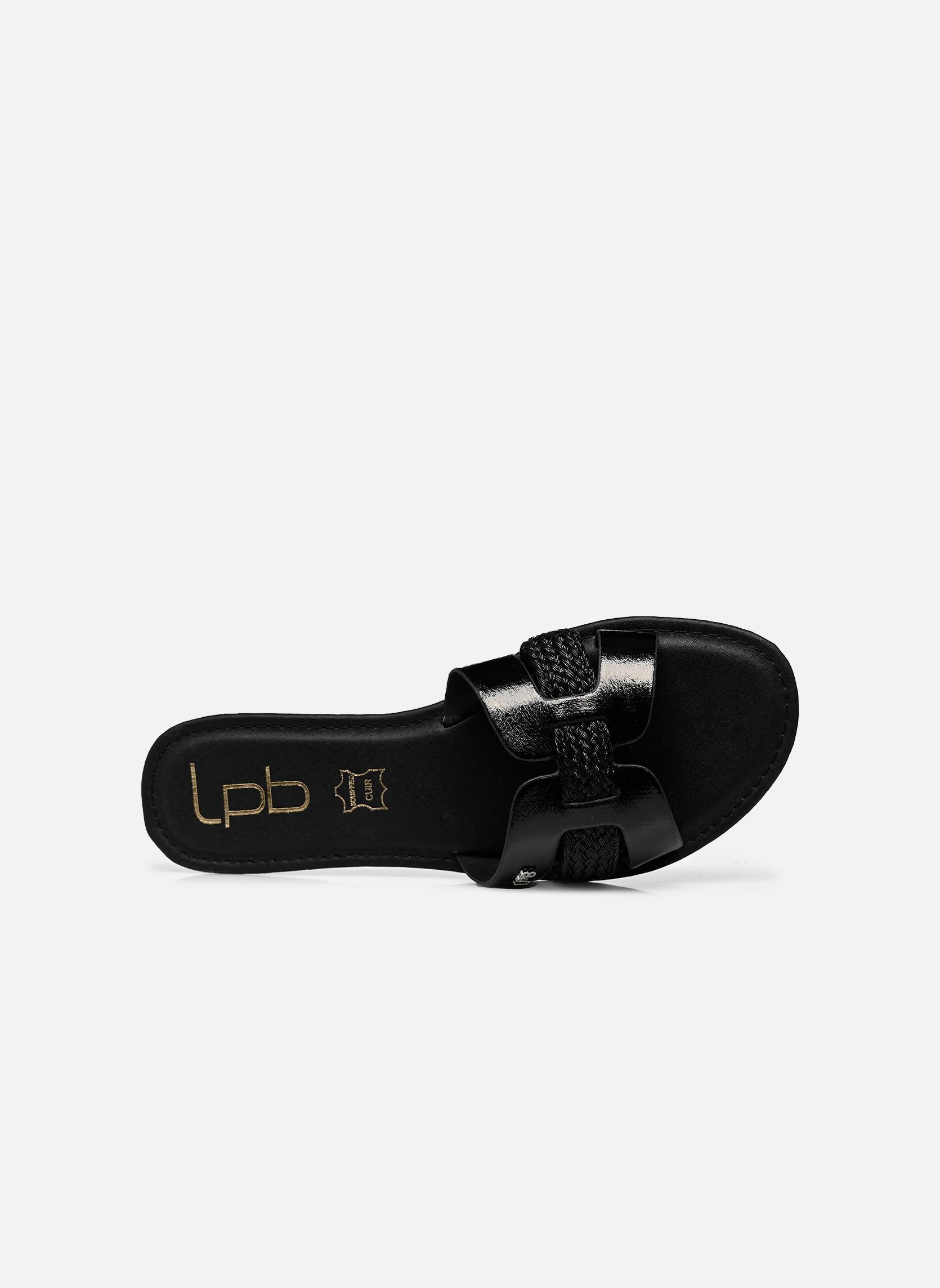 Pantoletten C02U136 damen schwarz LPB -LES PETITES BOMBES Pantoletten C02U136 damen schwarz Noir Metal