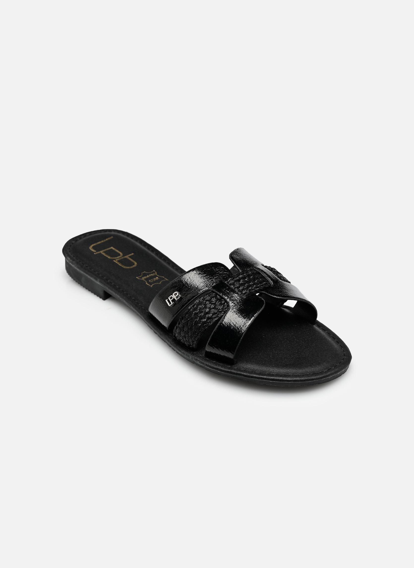 Pantoletten C02U136 damen schwarz LPB -LES PETITES BOMBES Pantoletten C02U136 damen schwarz Noir Metal