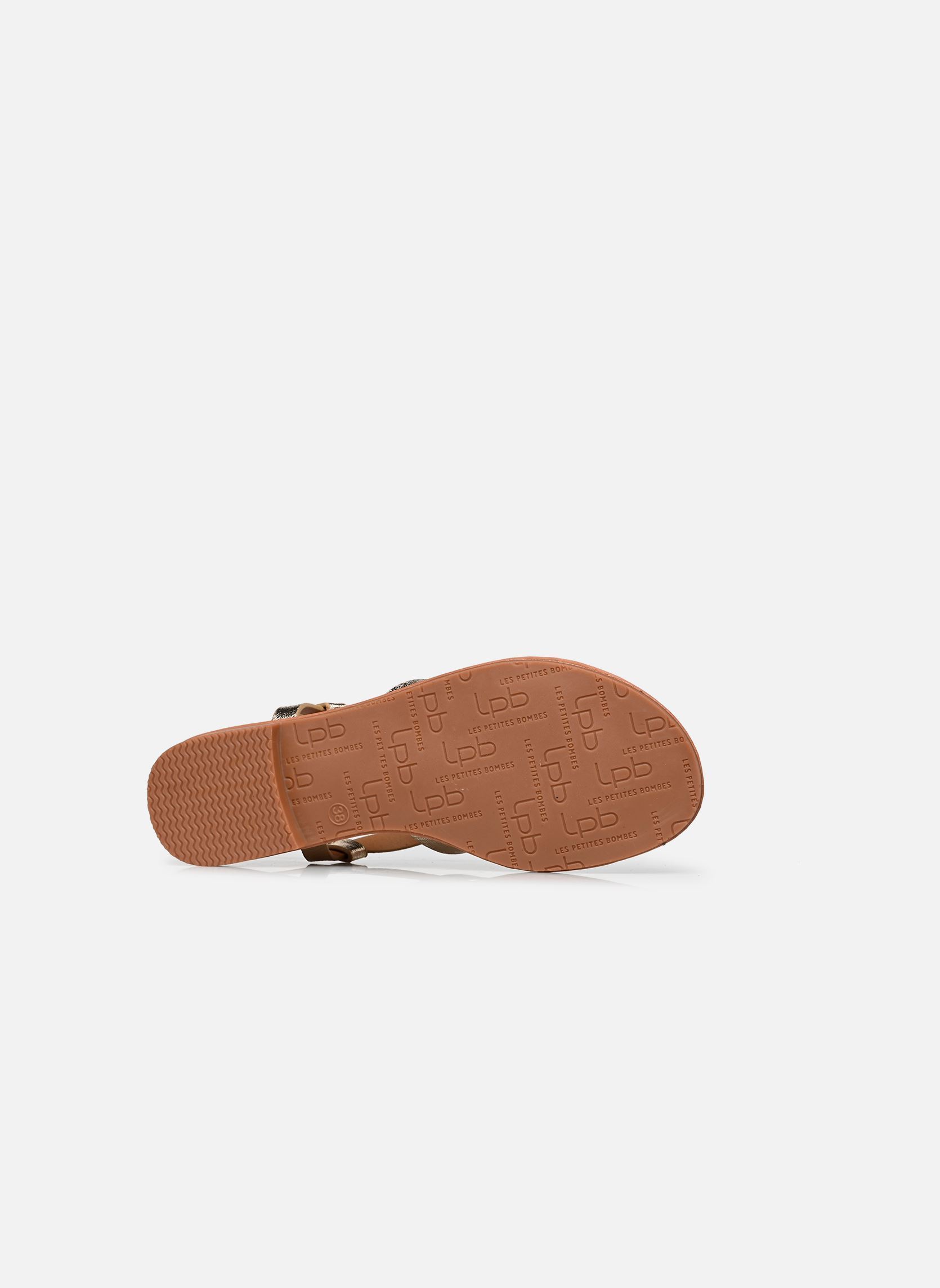 Sandalen C02A173 damen gold und bronze LPB -LES PETITES BOMBES Sandalen C02A173 damen gold und bronze Or Metal