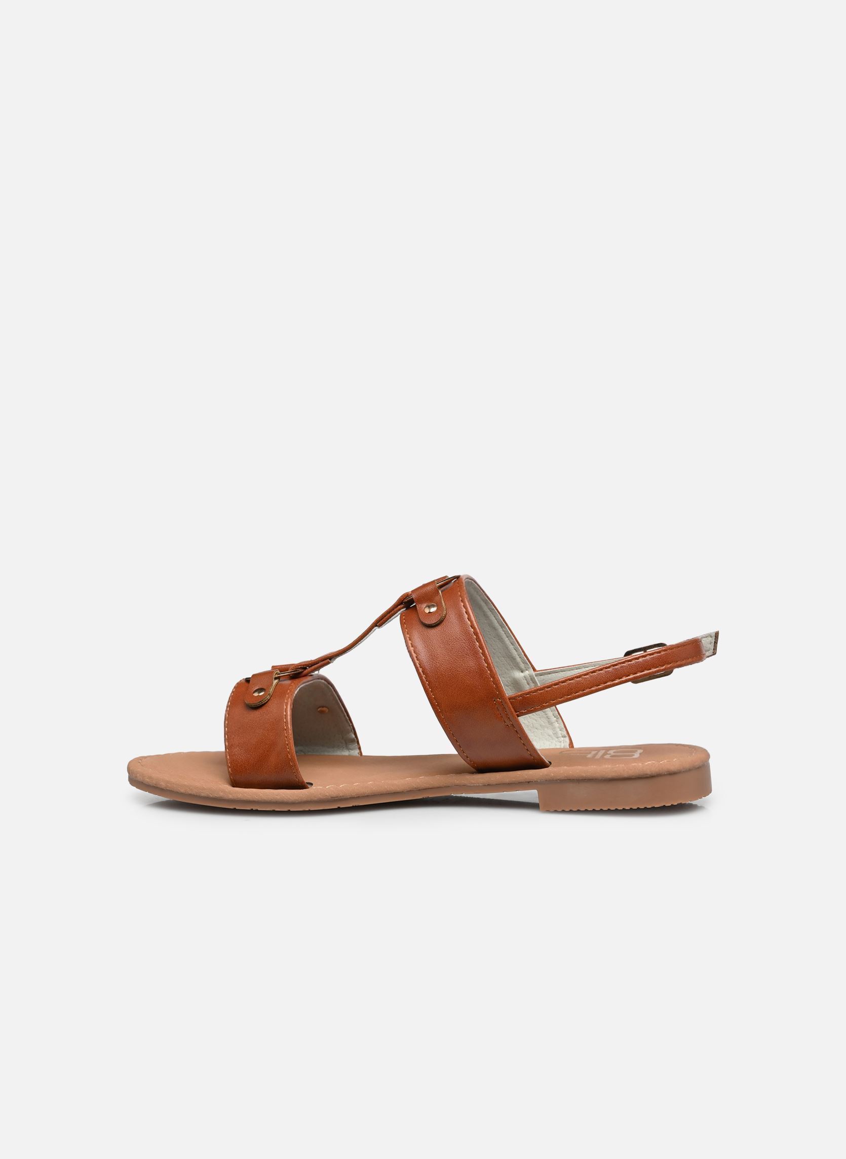 Sandales C01A175 femme marron LPB -LES PETITES BOMBES Sandales C01A175 femme marron CAMEL PU