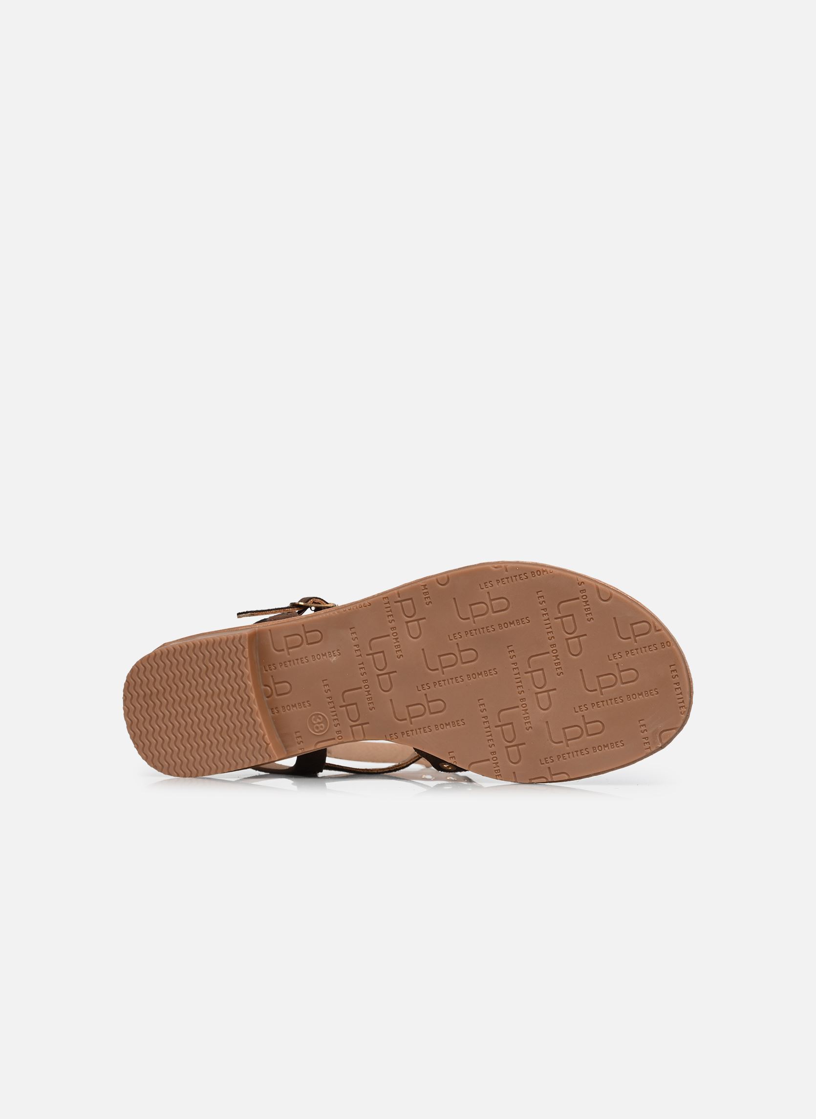 Sandales C26A171 femme marron LPB -LES PETITES BOMBES Sandales C26A171 femme marron Choco Foil