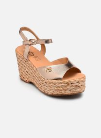 Keil- und Plateausandalen C02N088 damen schwarz