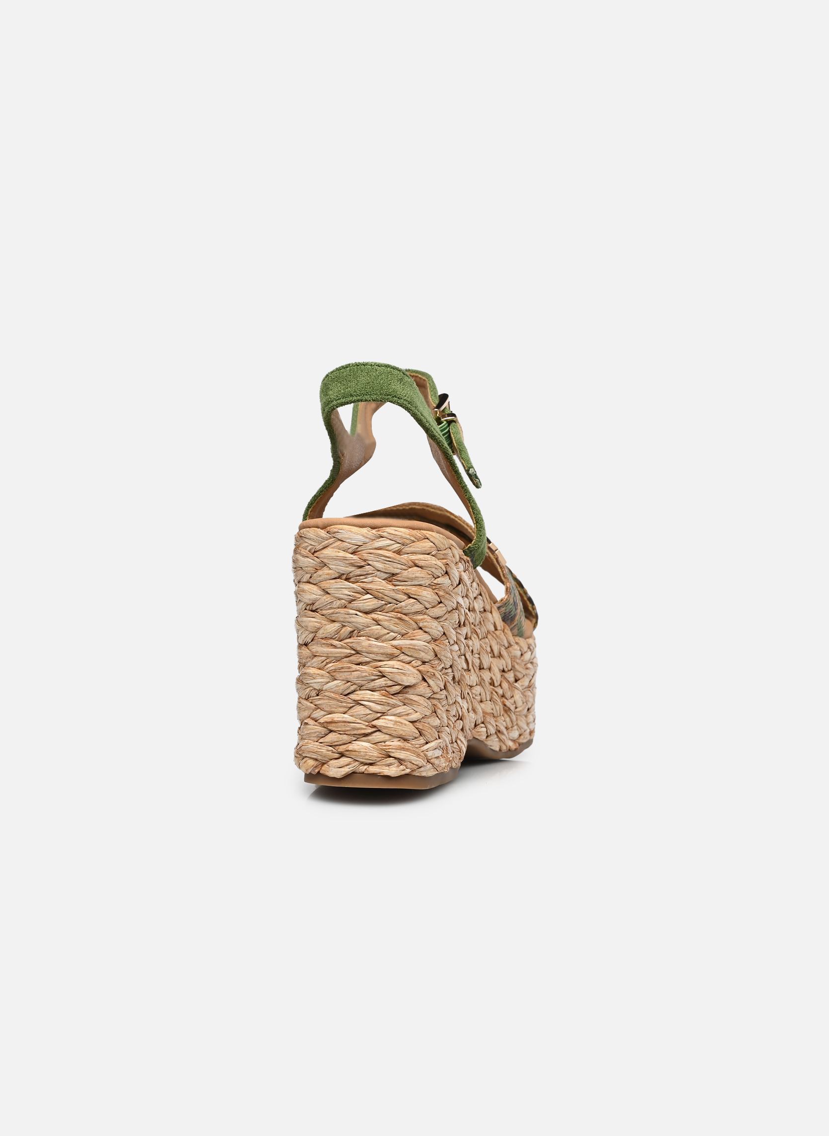 Sandales compensées et plateformes C20N090 femme vert LPB -LES PETITES BOMBES Sandales compensées et plateformes C20N090 femme vert Kaki