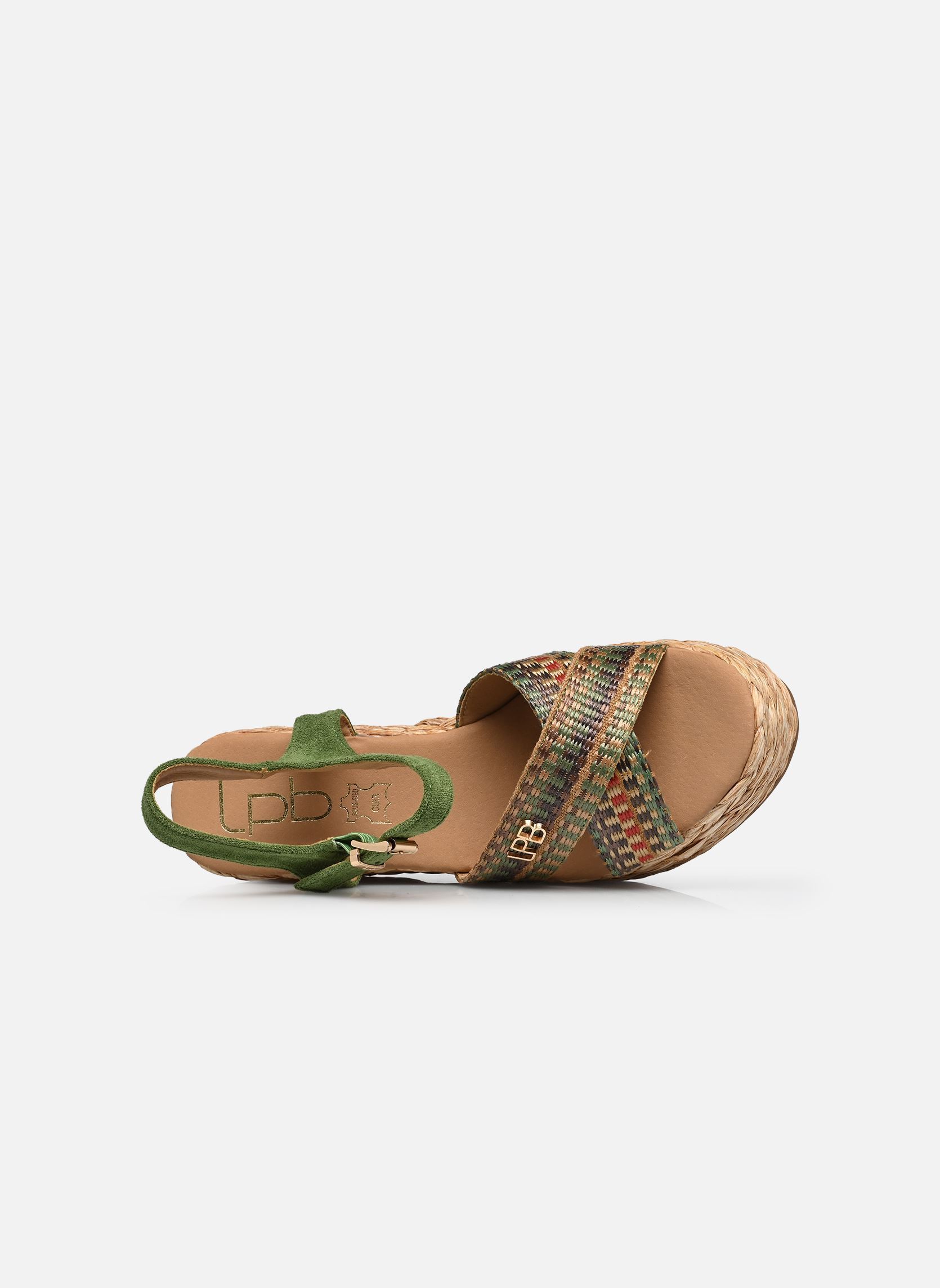 Sandales compensées et plateformes C20N090 femme vert LPB -LES PETITES BOMBES Sandales compensées et plateformes C20N090 femme vert Kaki