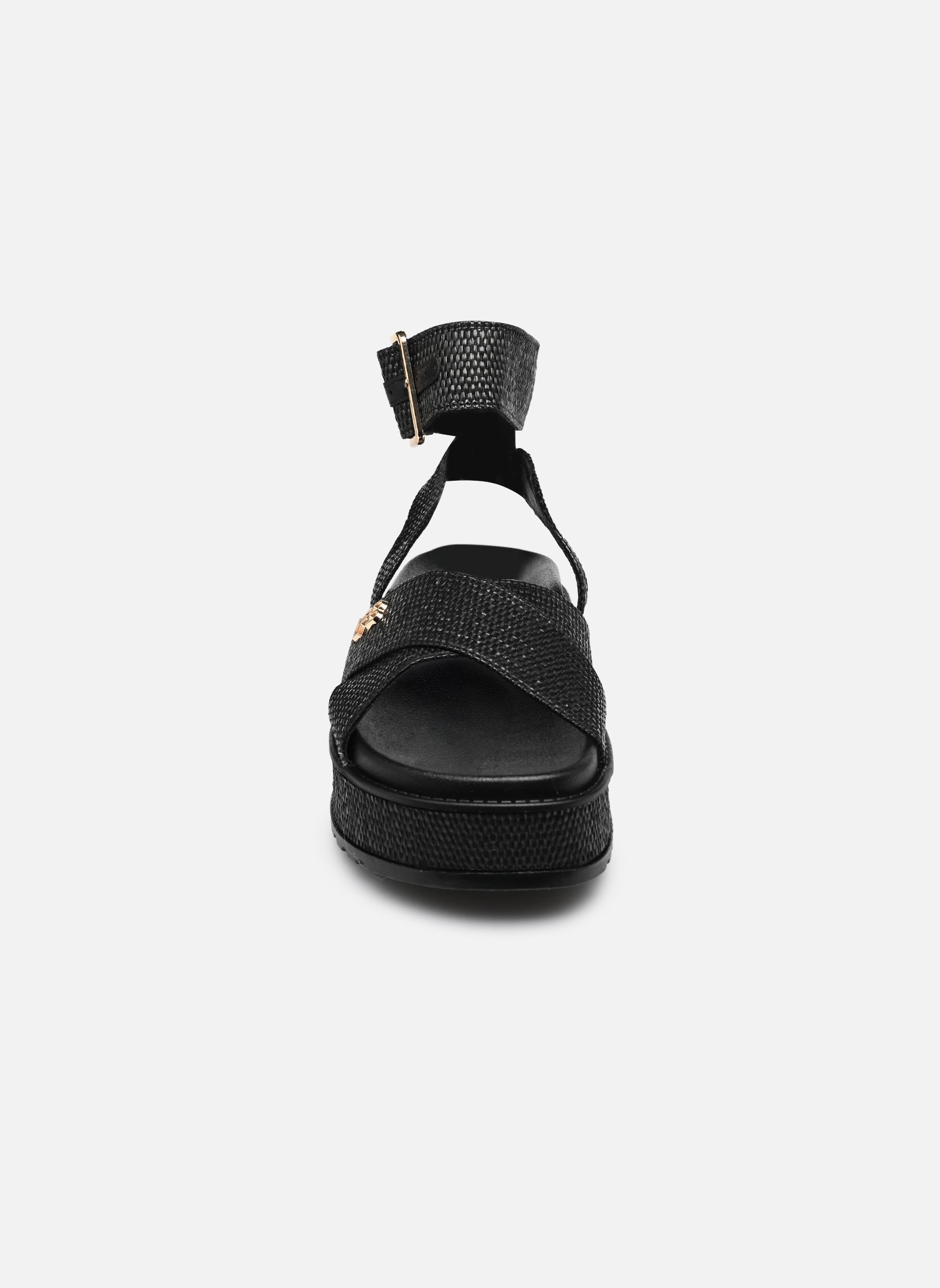 Sandales compensées et plateformes C20N078 femme noir LPB -LES PETITES BOMBES Sandales compensées et plateformes C20N078 femme noir NOIR RAPHIA