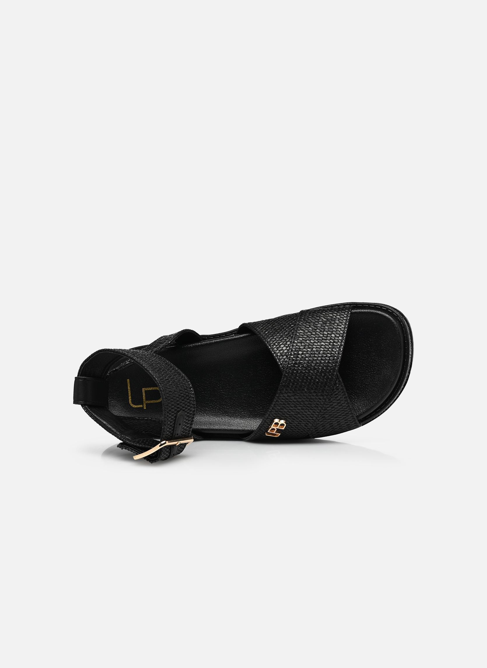 Sandales compensées et plateformes C20N078 femme noir LPB -LES PETITES BOMBES Sandales compensées et plateformes C20N078 femme noir NOIR RAPHIA