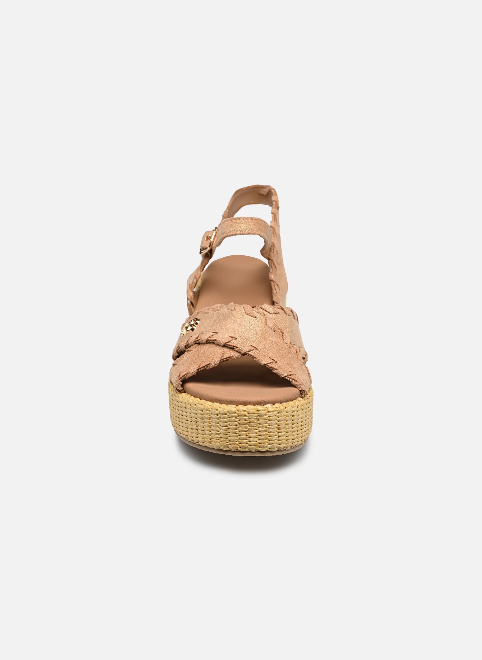 Sandales compensées et plateformes C26N076 femme beige LPB -LES PETITES BOMBES Sandales compensées et plateformes C26N076 femme beige CAPPUCCINO FOIL