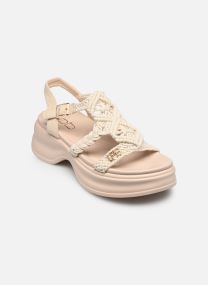 Sandales compensées et plateformes C20N103 femme beige