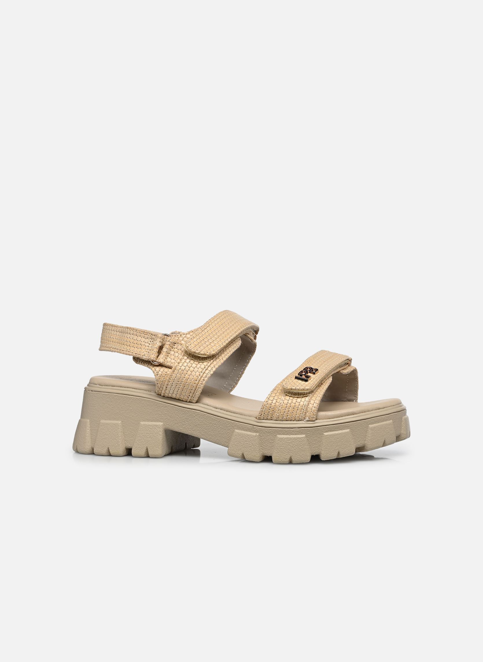 Keil- und Plateausandalen C20N097 damen beige LPB -LES PETITES BOMBES Keil- und Plateausandalen C20N097 damen beige Beige Raphia