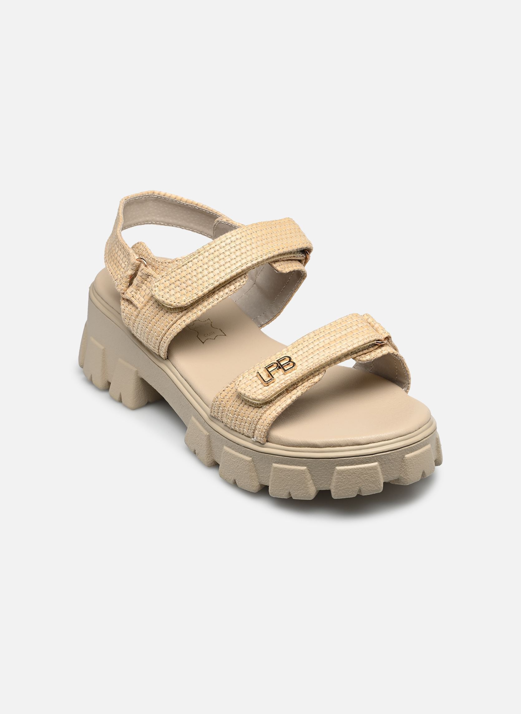 Keil- und Plateausandalen C20N097 damen beige LPB -LES PETITES BOMBES Keil- und Plateausandalen C20N097 damen beige Beige Raphia