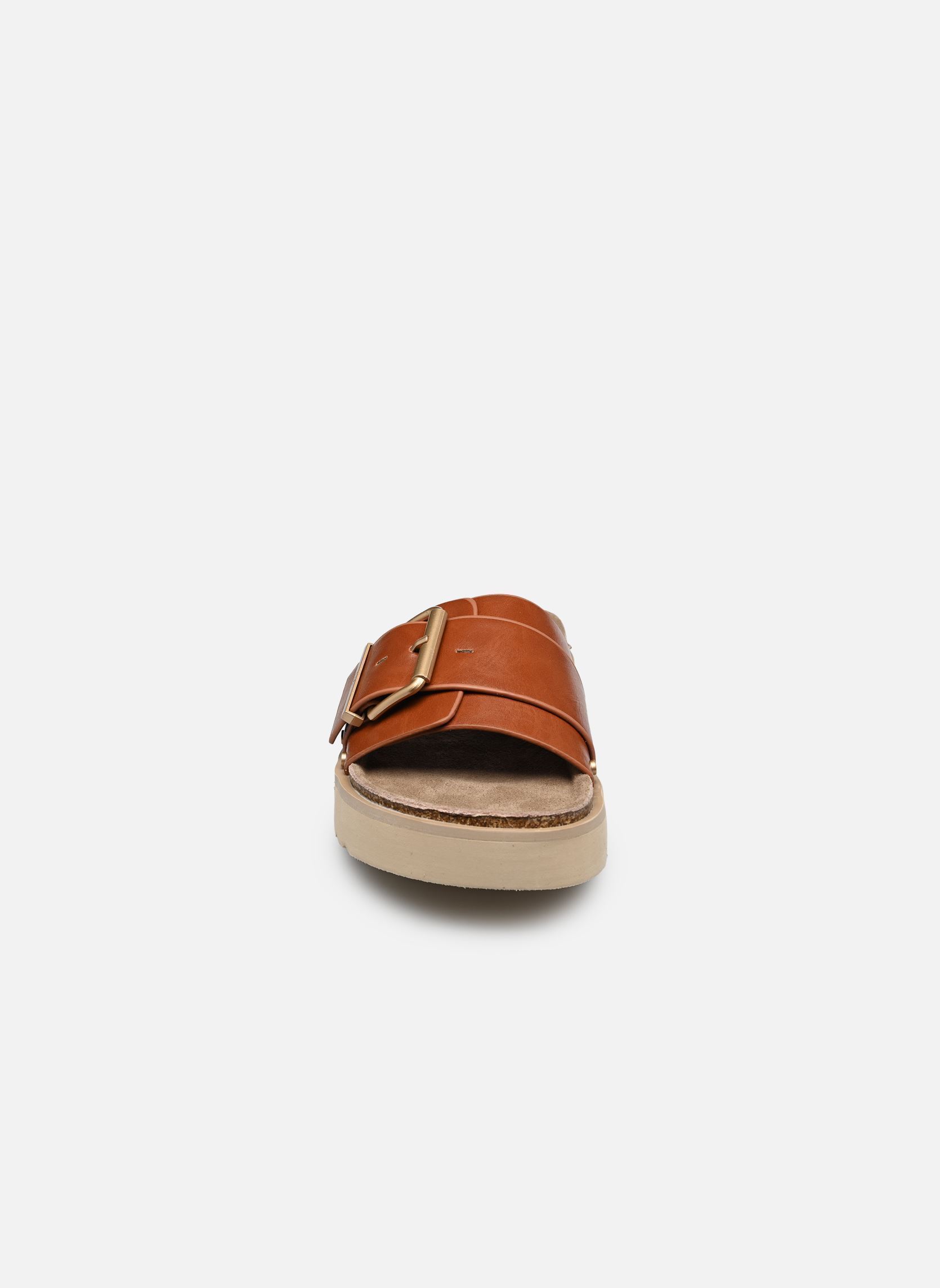 Mules C01N085 femme marron LPB -LES PETITES BOMBES Mules C01N085 femme marron Camel PU