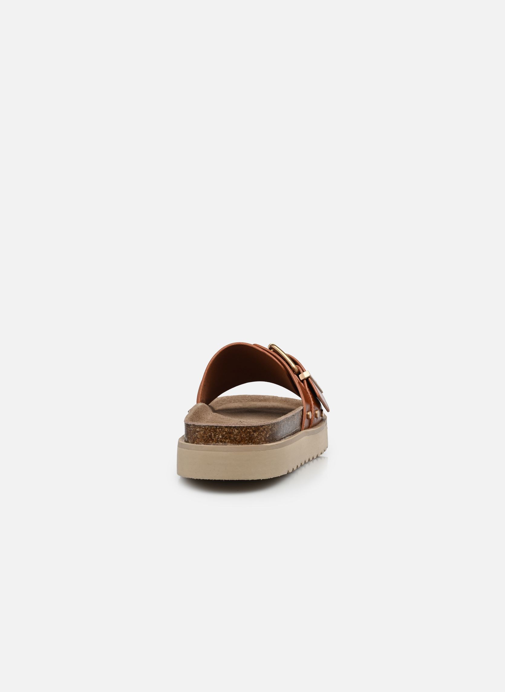 Mules C01N085 femme marron LPB -LES PETITES BOMBES Mules C01N085 femme marron Camel PU