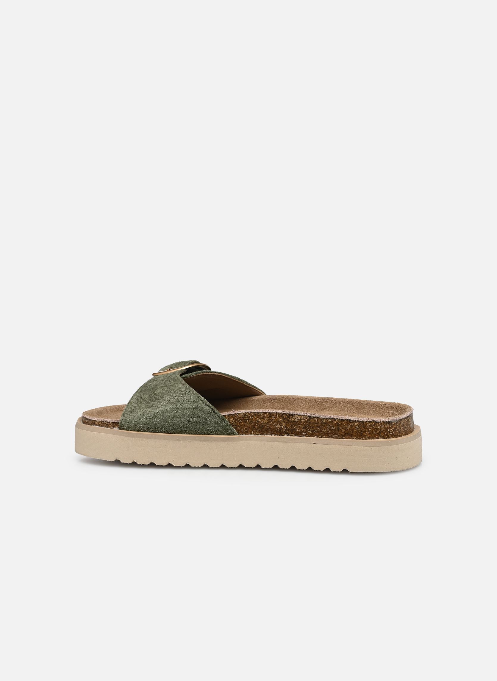 Mules C26N083 femme vert LPB -LES PETITES BOMBES Mules C26N083 femme vert KAKI SUEDINE