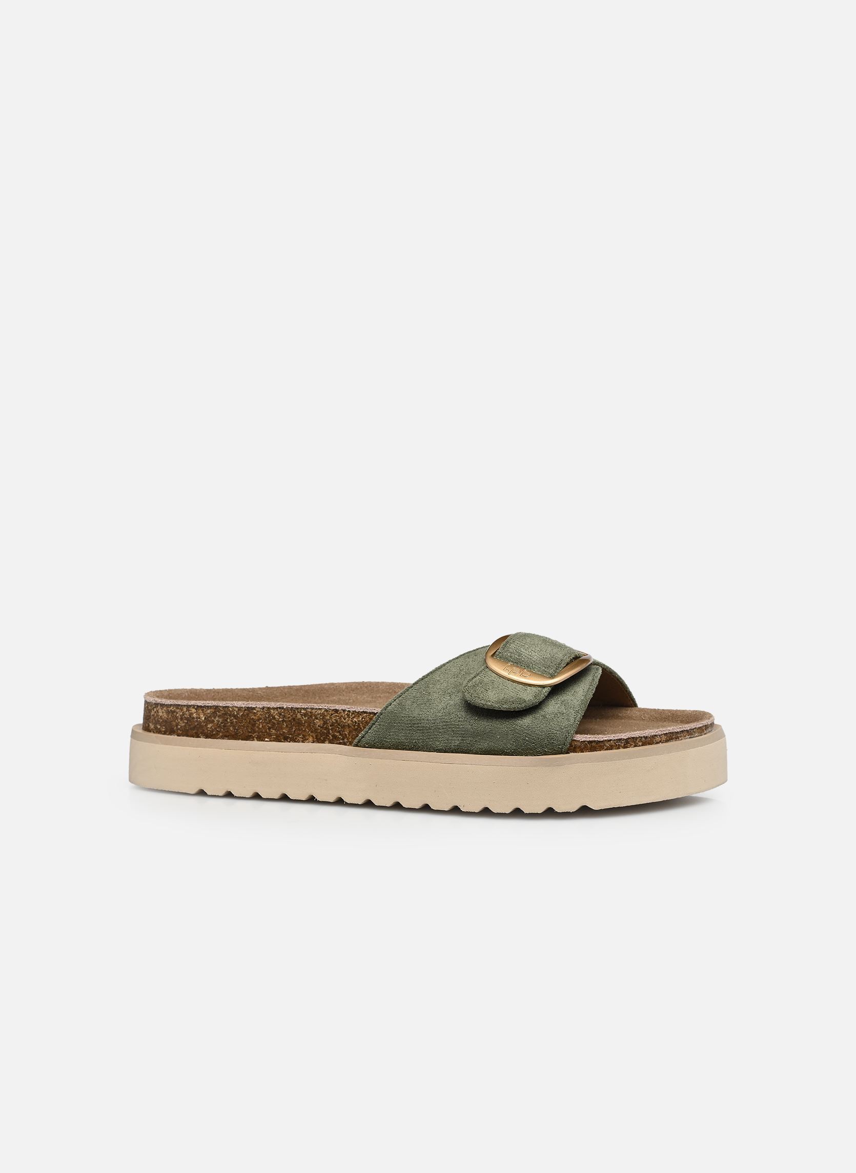 Mules C26N083 femme vert LPB -LES PETITES BOMBES Mules C26N083 femme vert KAKI SUEDINE