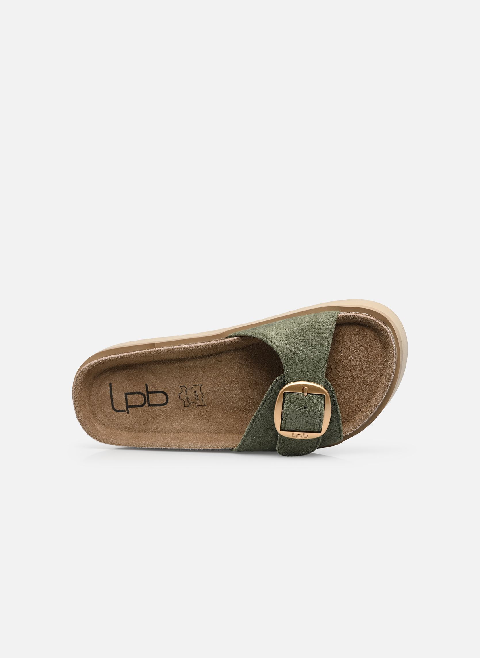 Mules C26N083 femme vert LPB -LES PETITES BOMBES Mules C26N083 femme vert KAKI SUEDINE